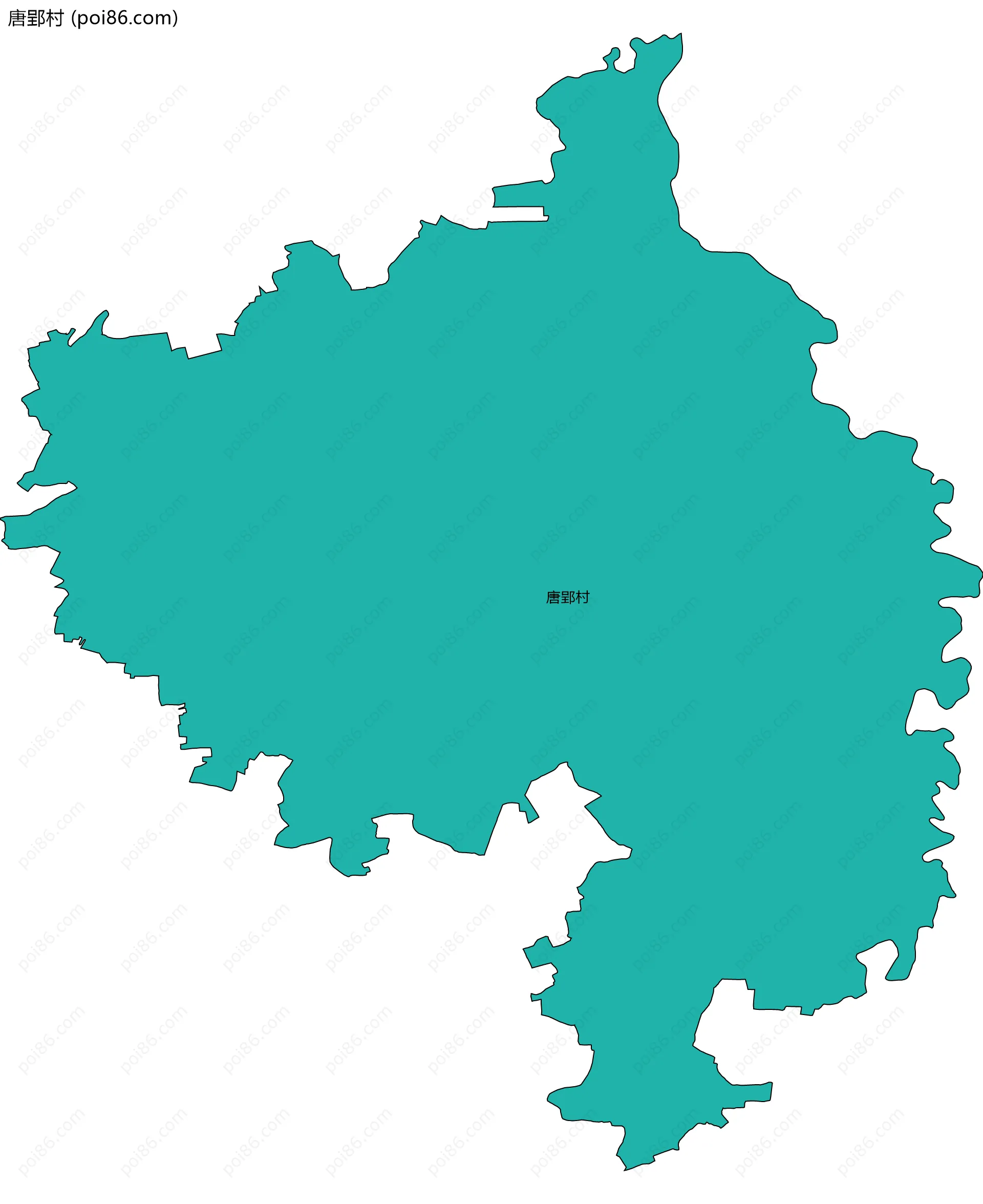 唐郢村边界地图