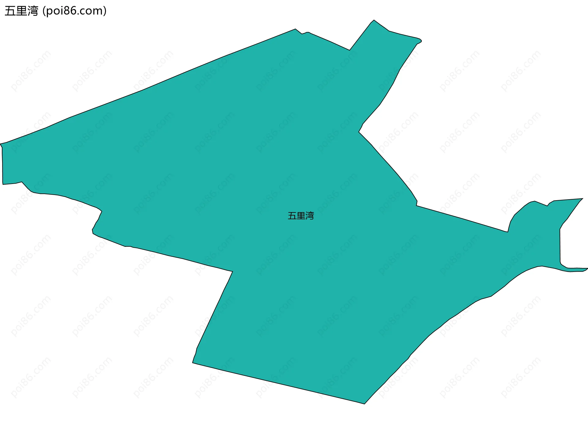 五里湾边界地图