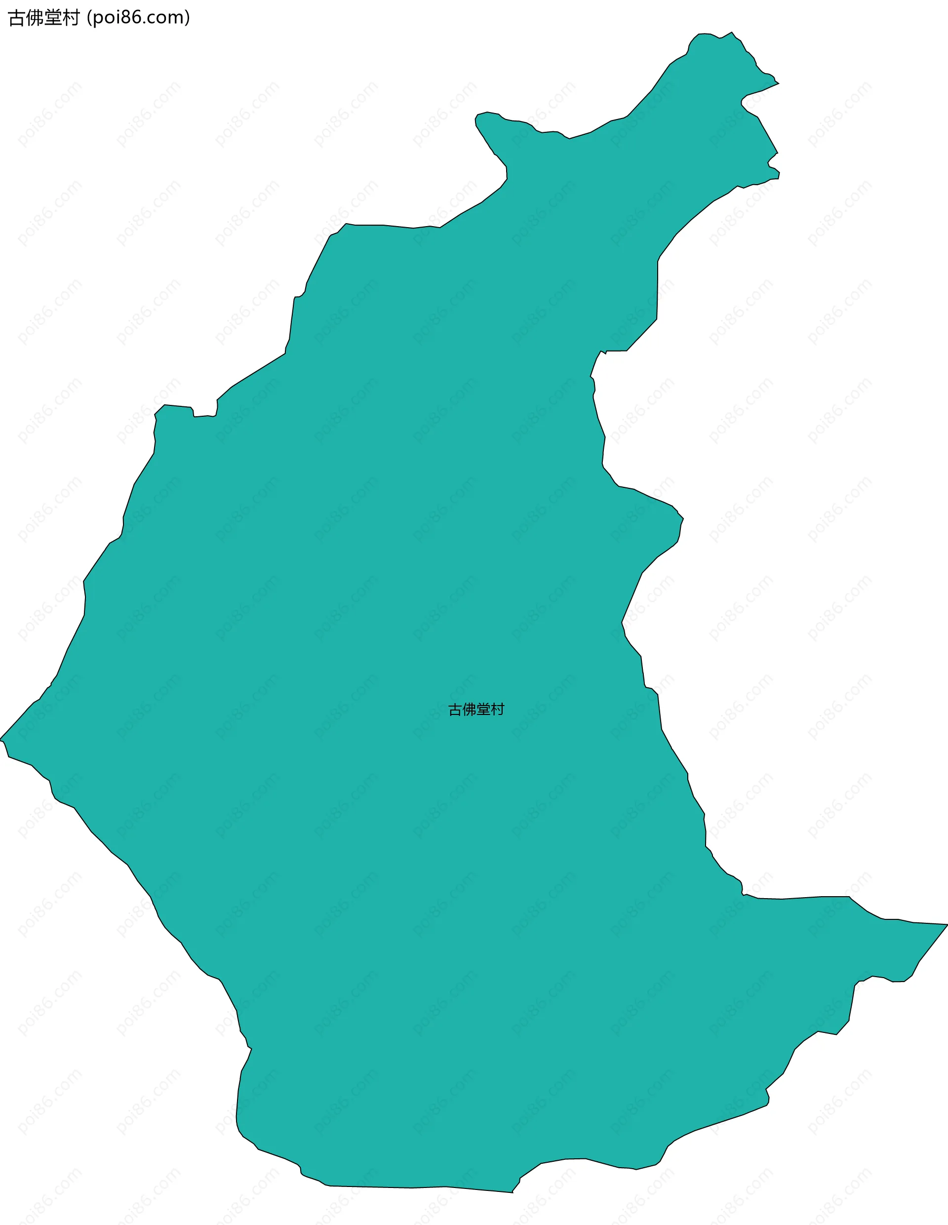 古佛堂村边界地图
