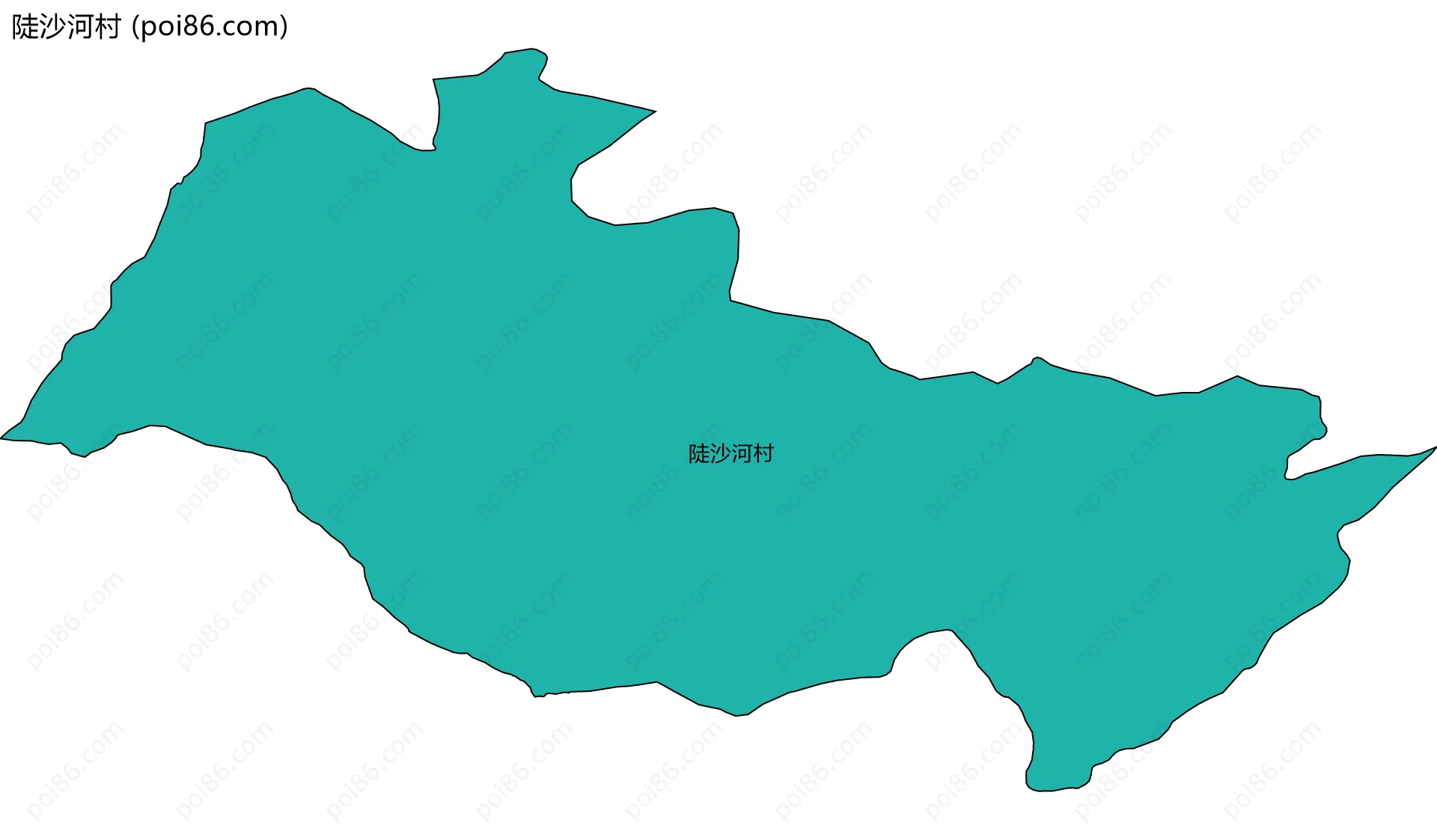 陡沙河村边界地图