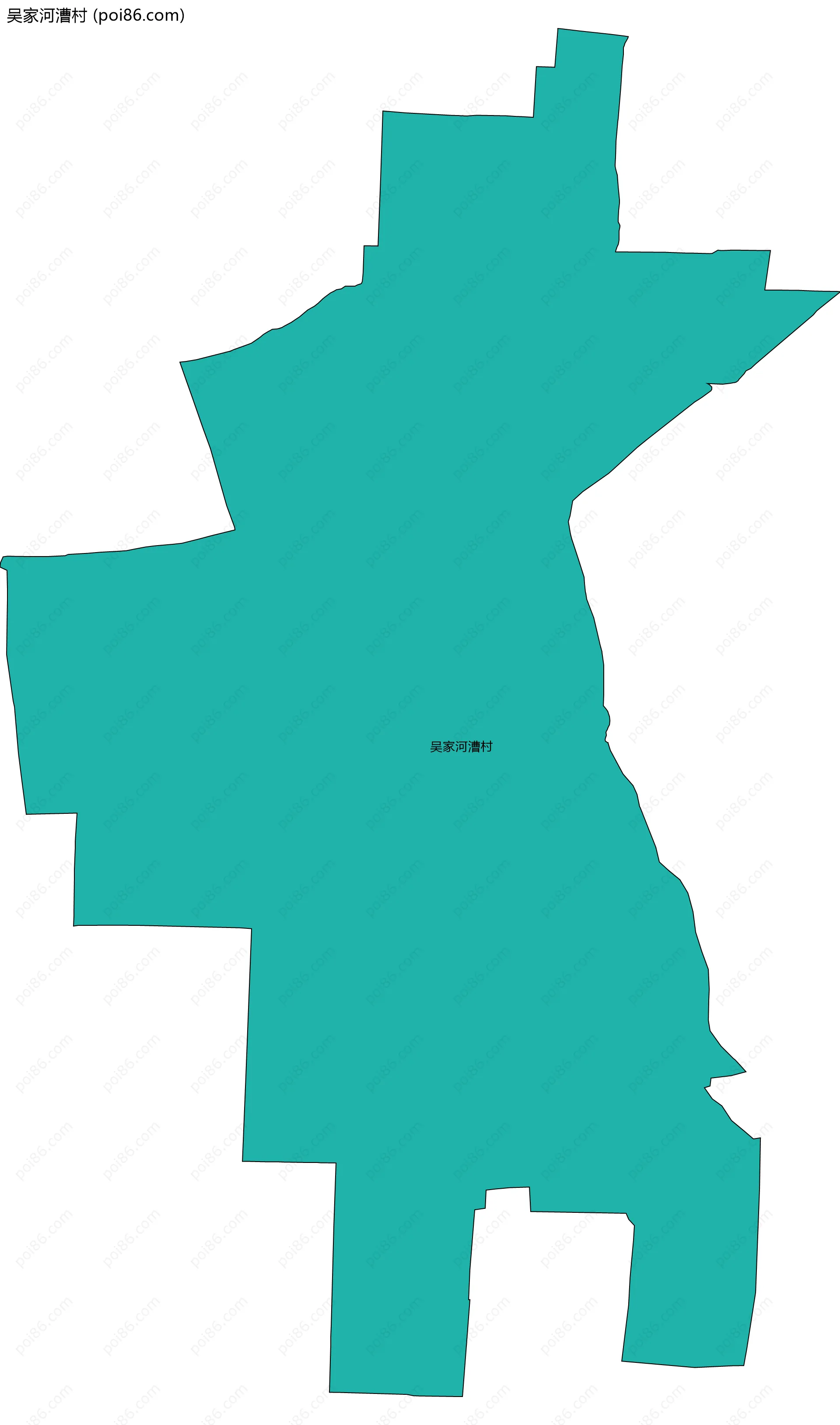 吴家河漕村边界地图
