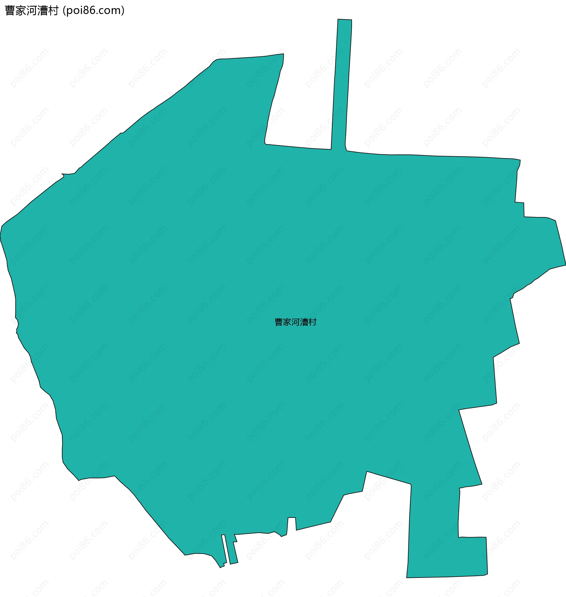 曹家河漕村边界地图