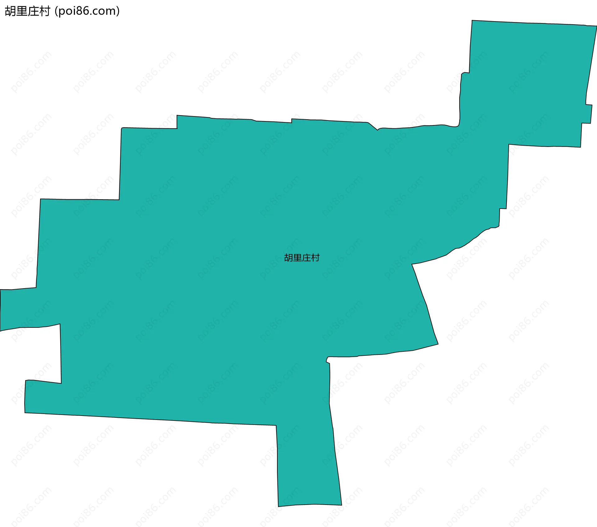 胡里庄村边界地图