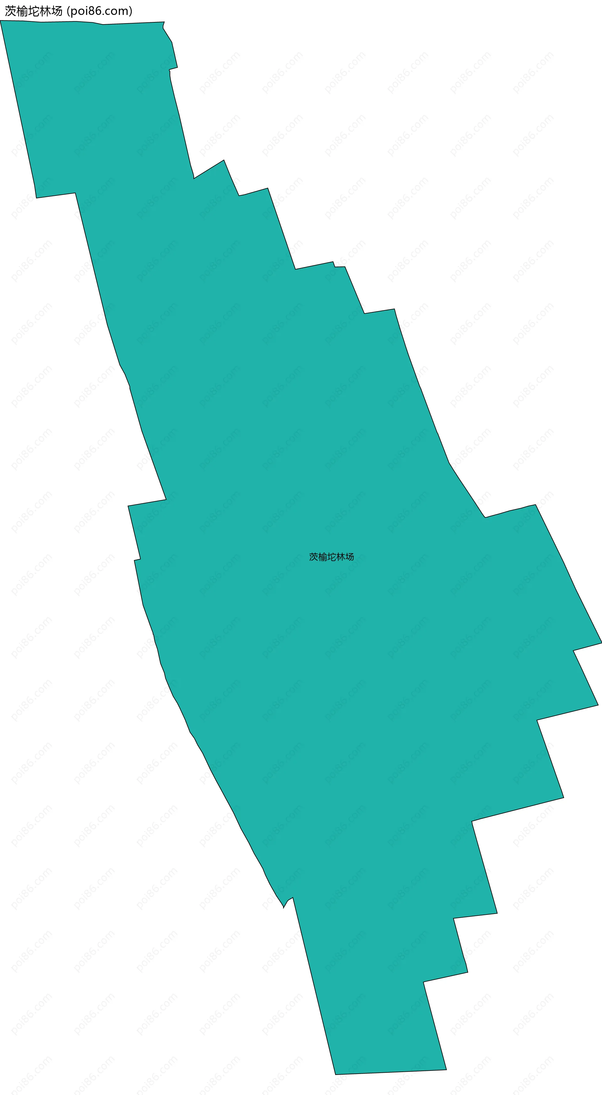 茨榆坨林场边界地图
