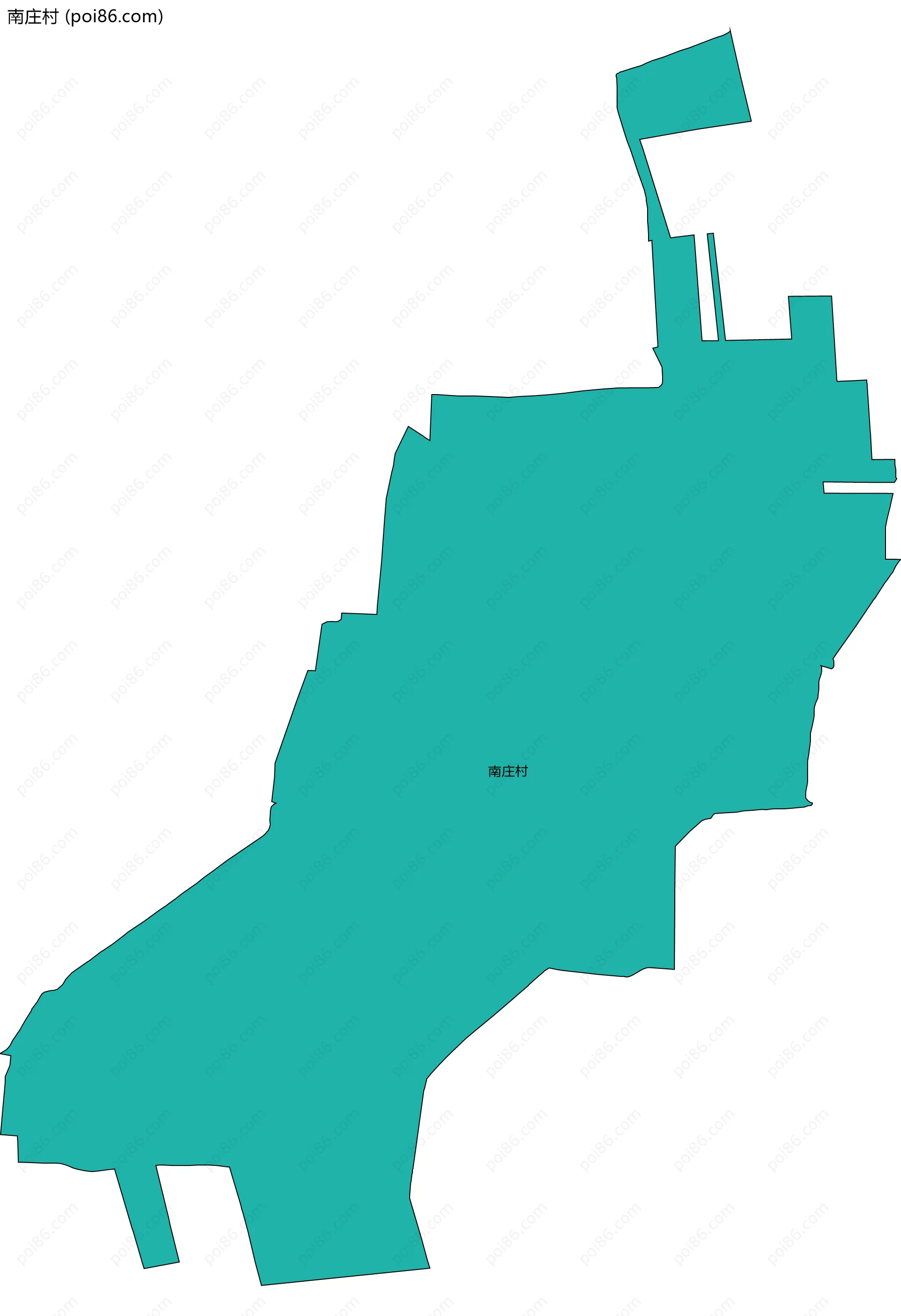 南庄村边界地图