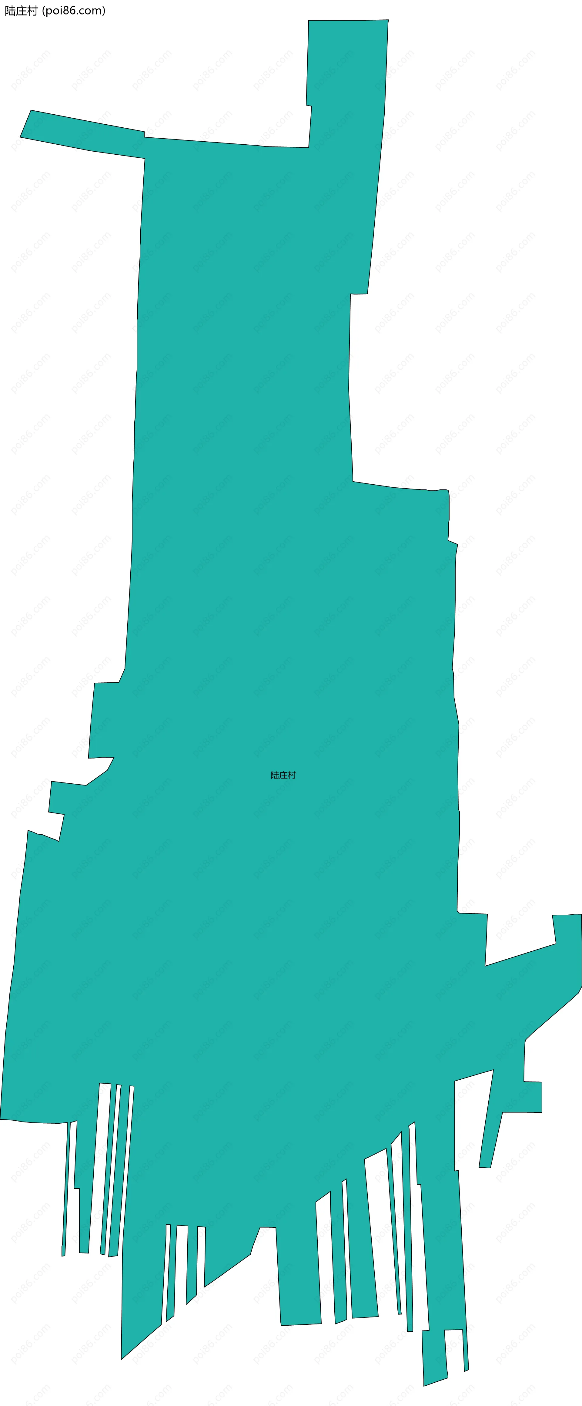 陆庄村边界地图