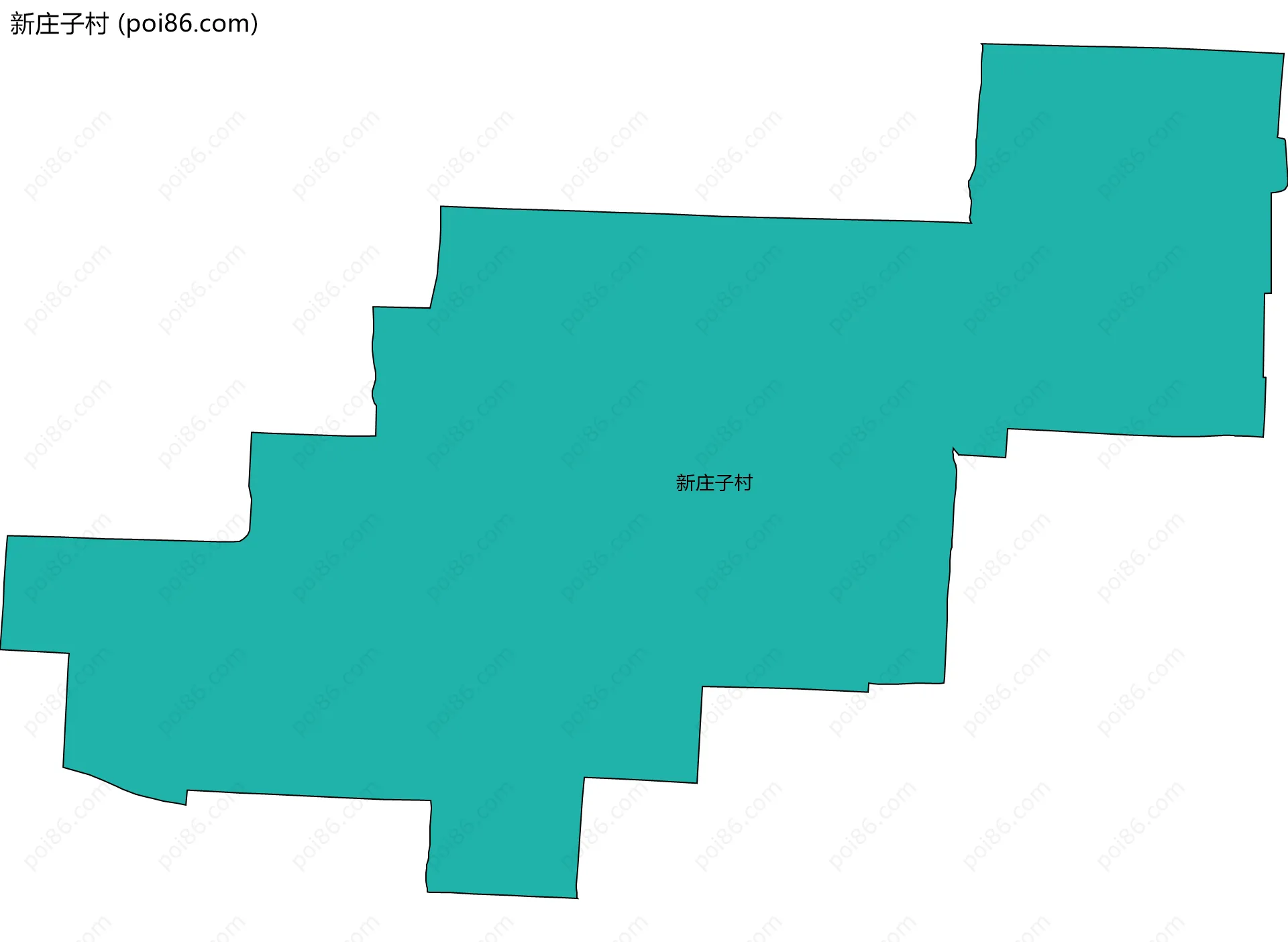 新庄子村边界地图