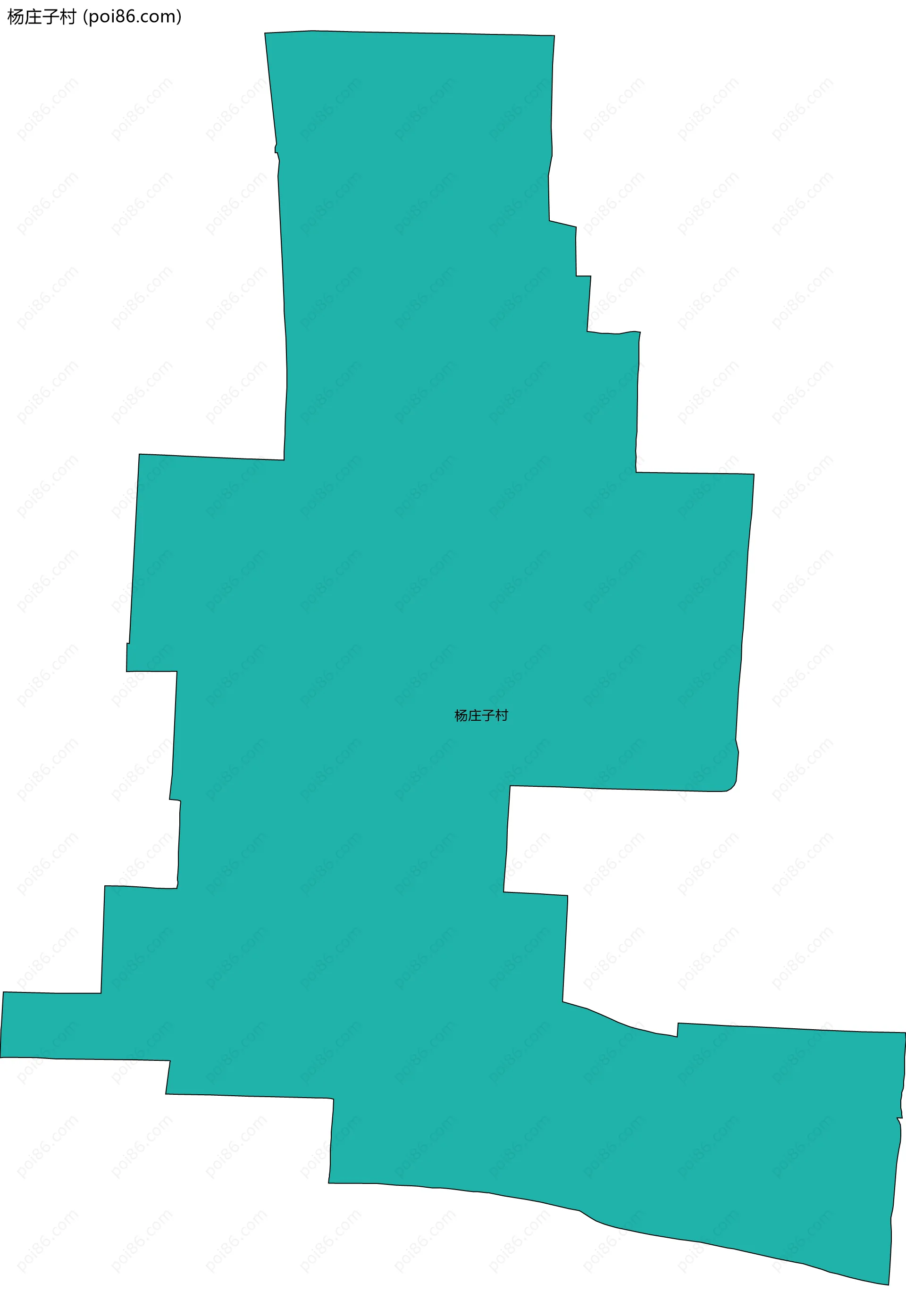 杨庄子村边界地图