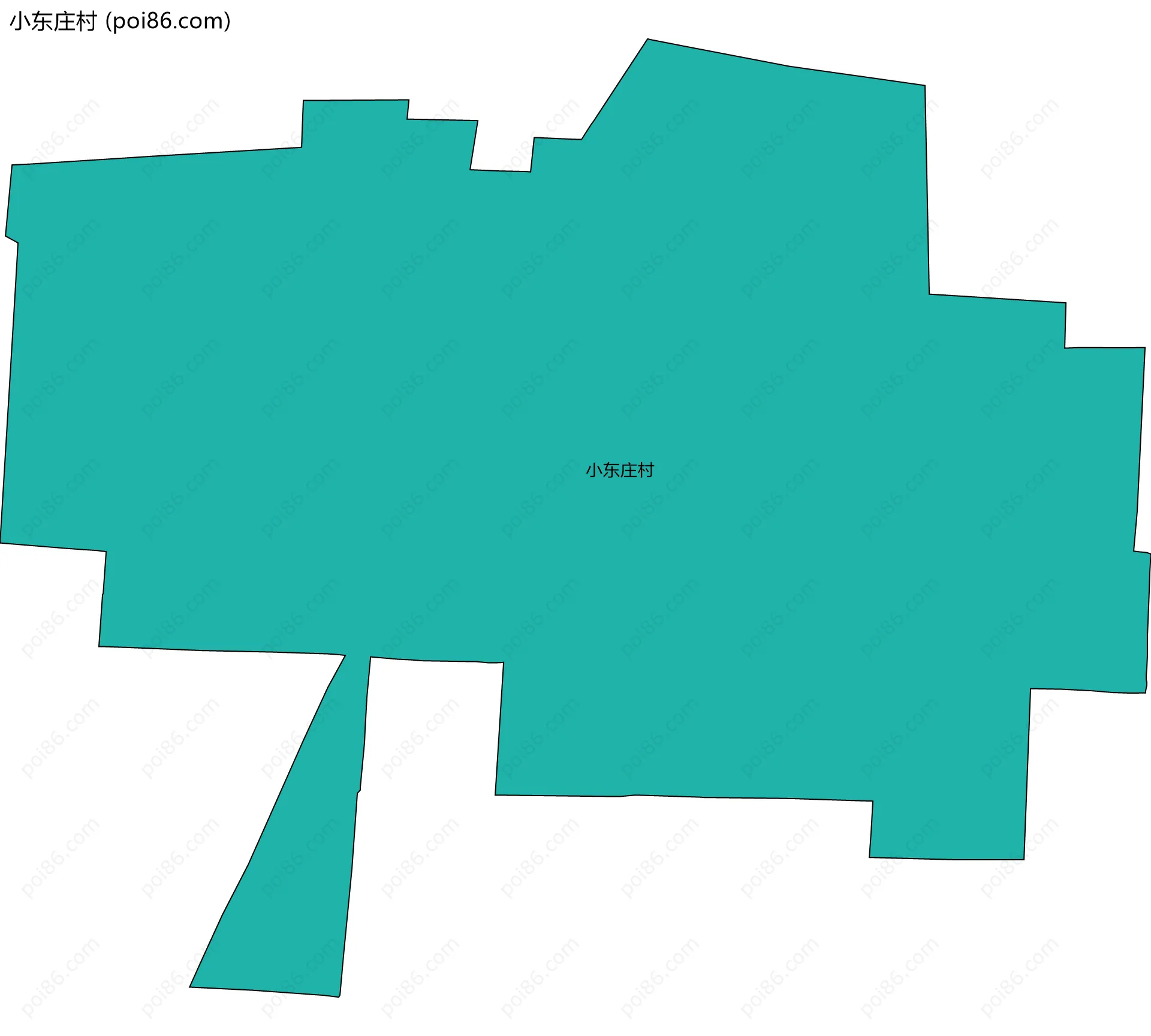 小东庄村边界地图