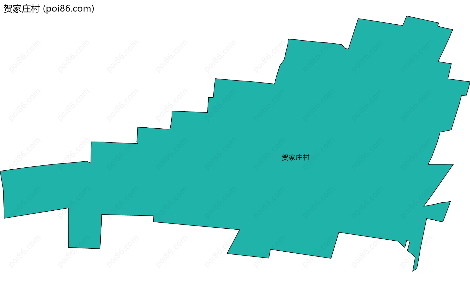 贺家庄村边界地图