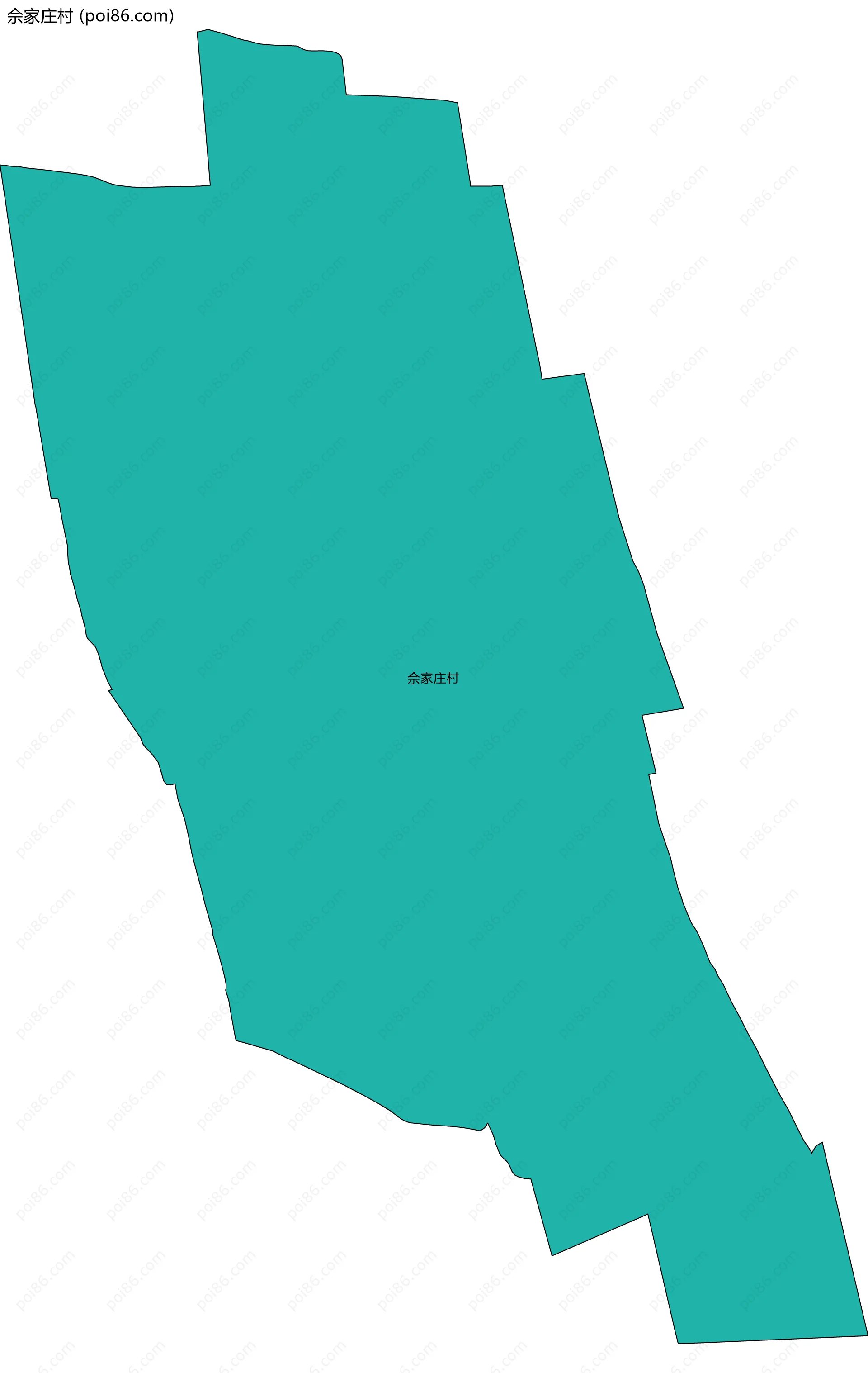 佘家庄村边界地图