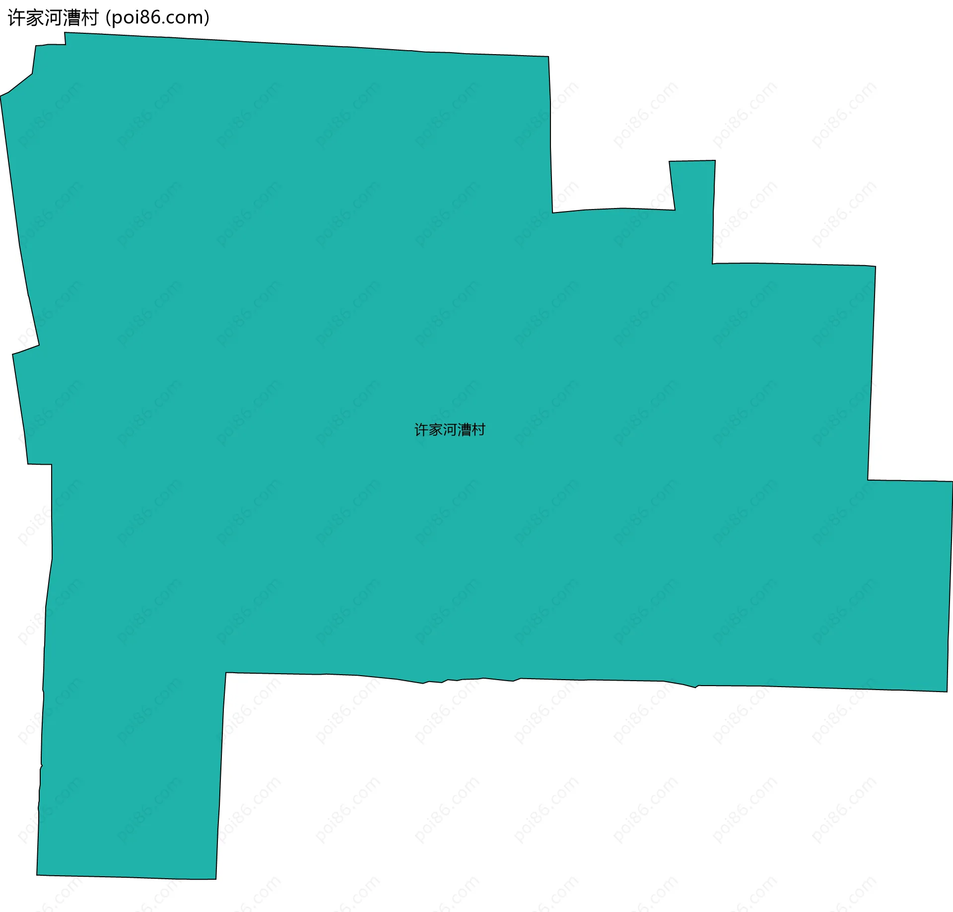 许家河漕村边界地图