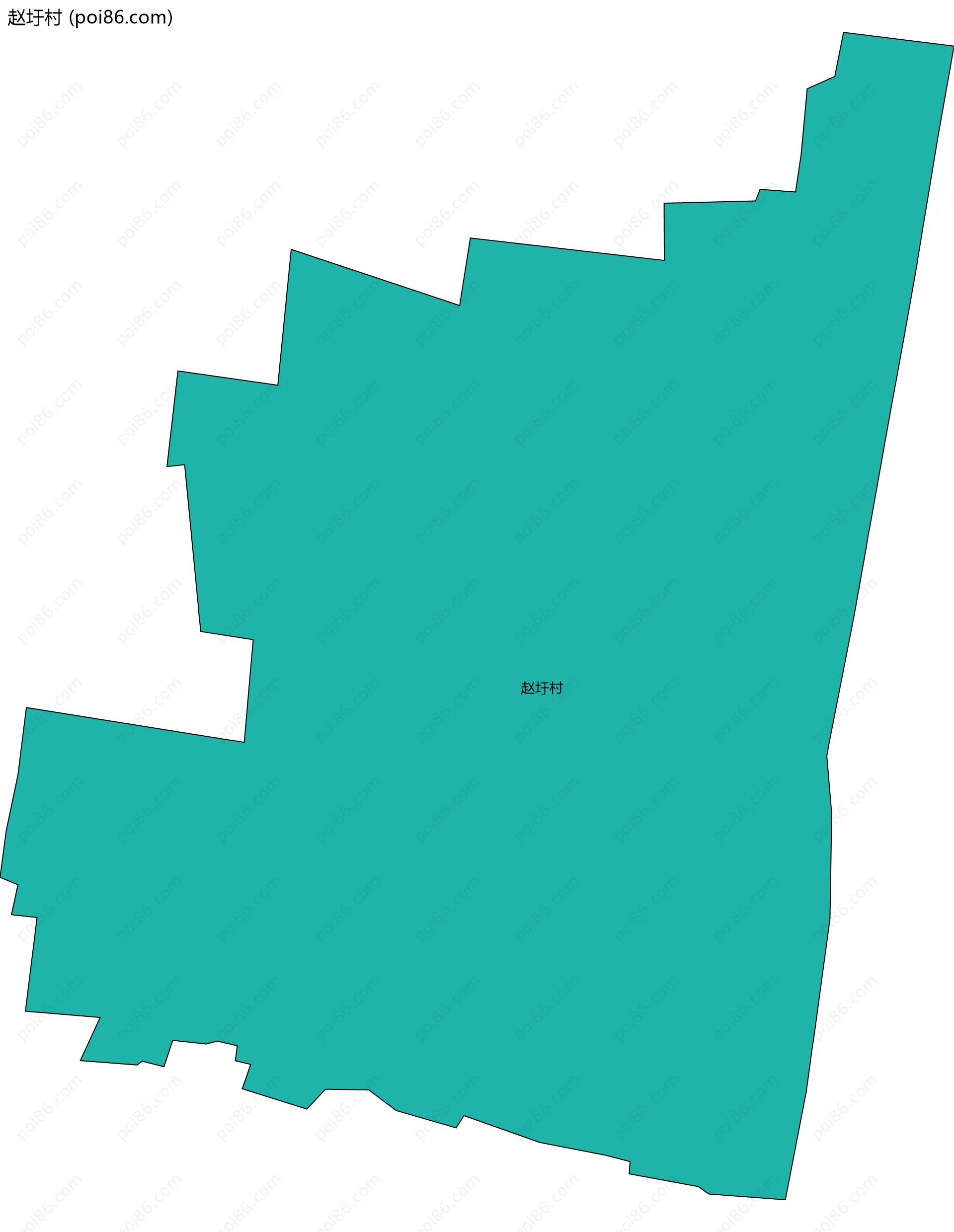 赵圩村边界地图