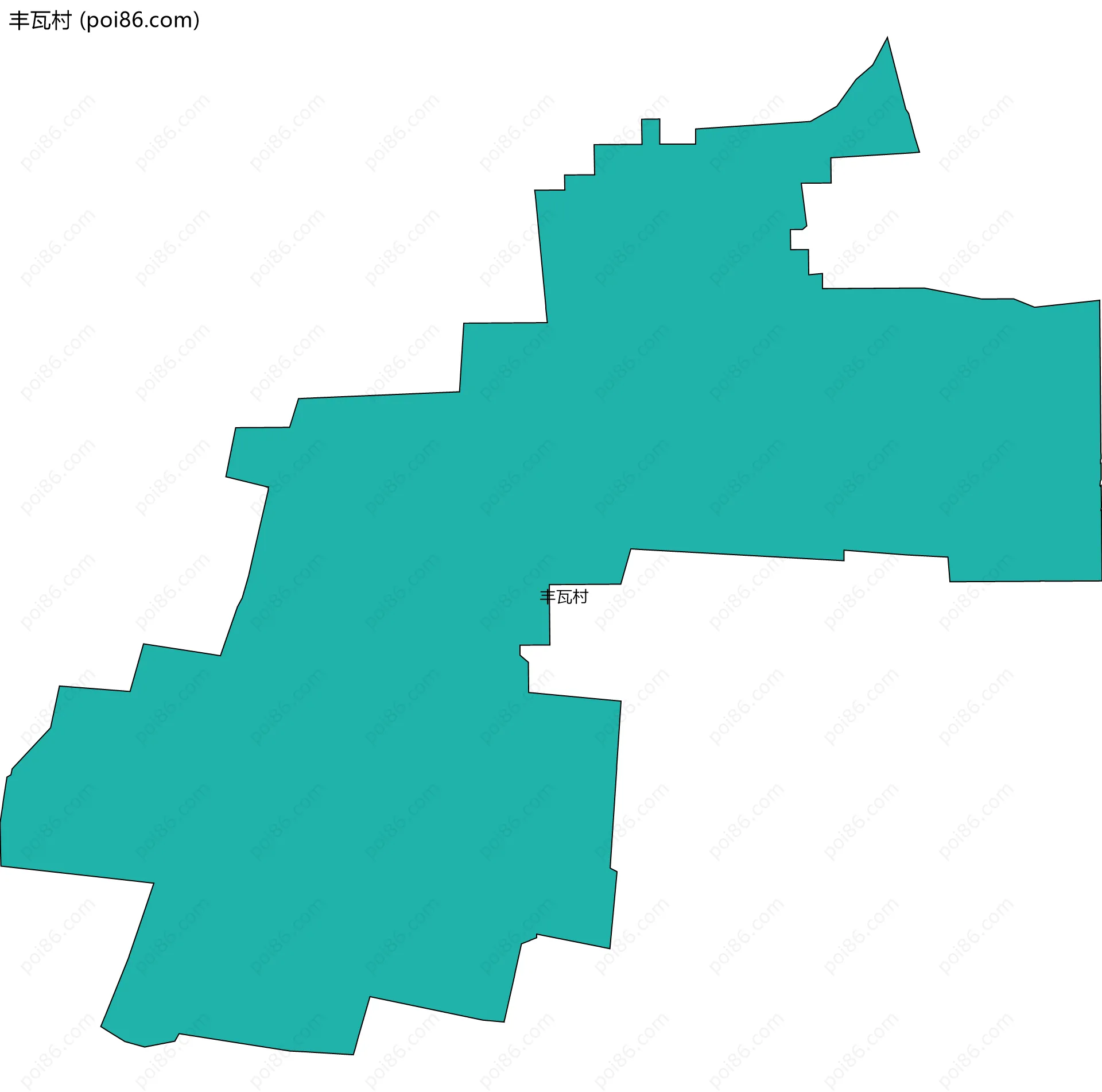 丰瓦村边界地图