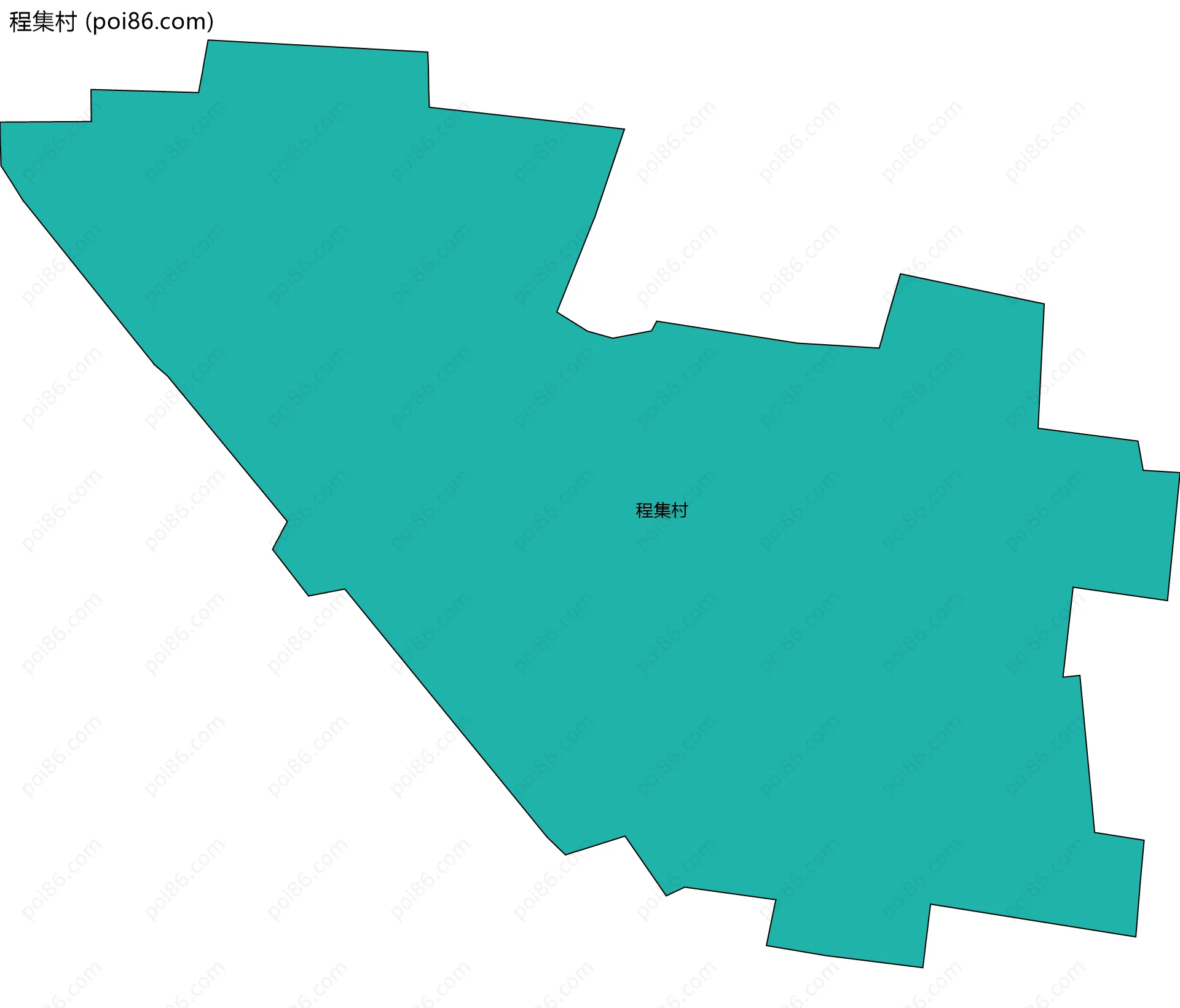程集村边界地图