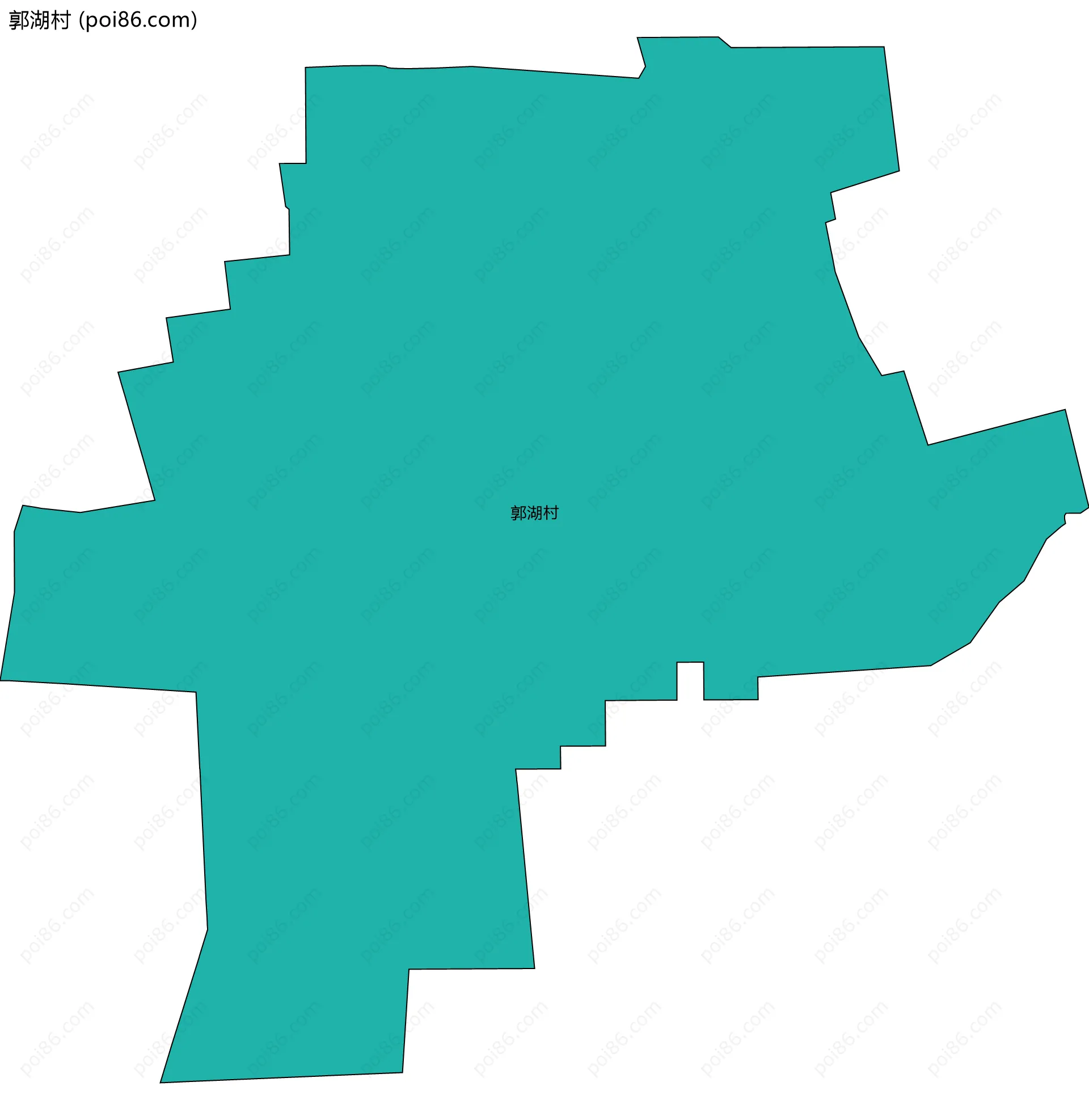郭湖村边界地图