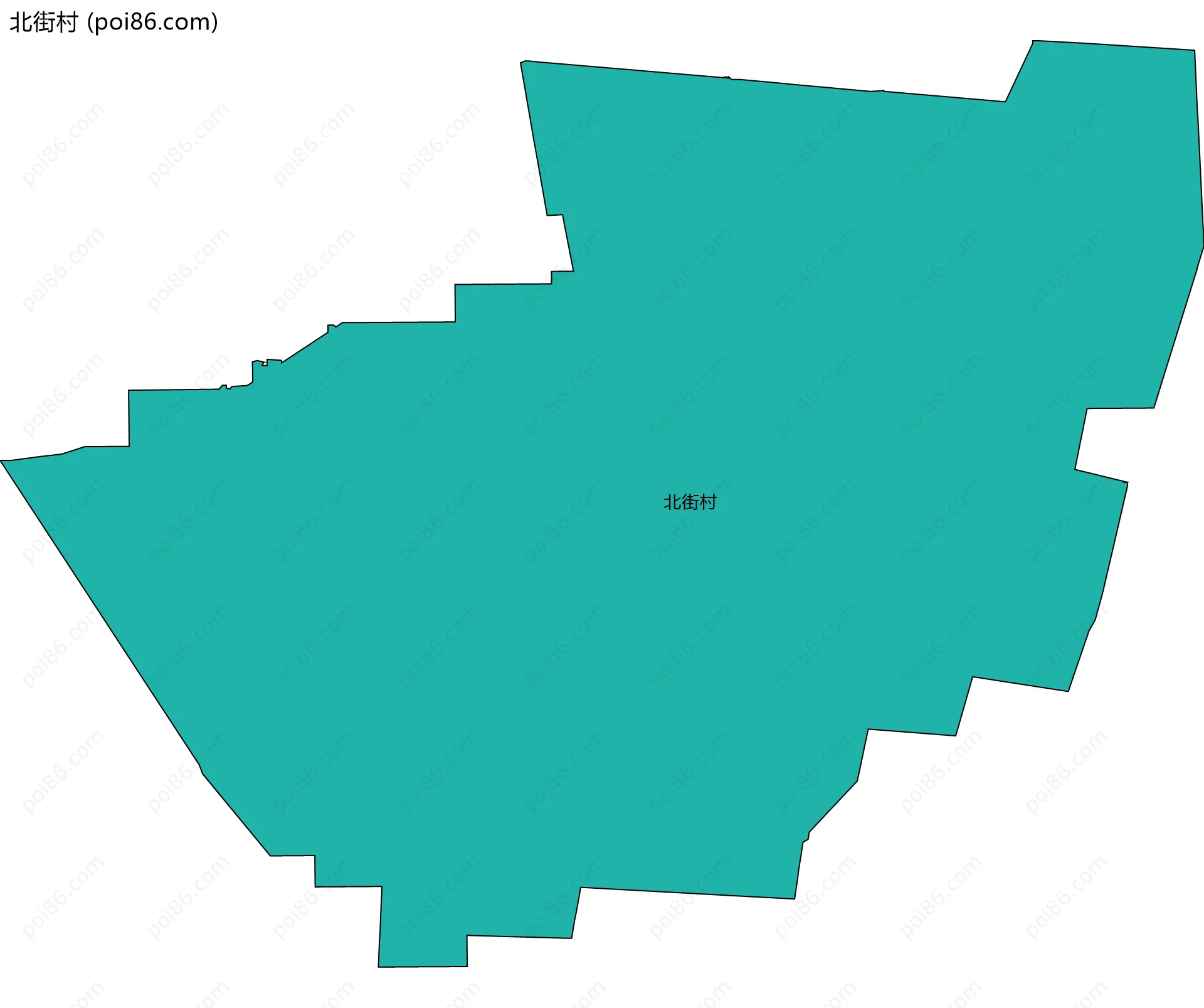 北街村边界地图