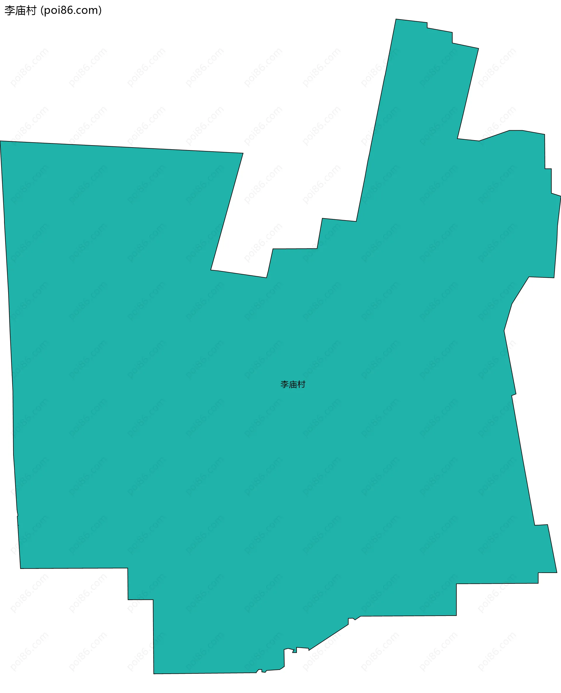 李庙村边界地图