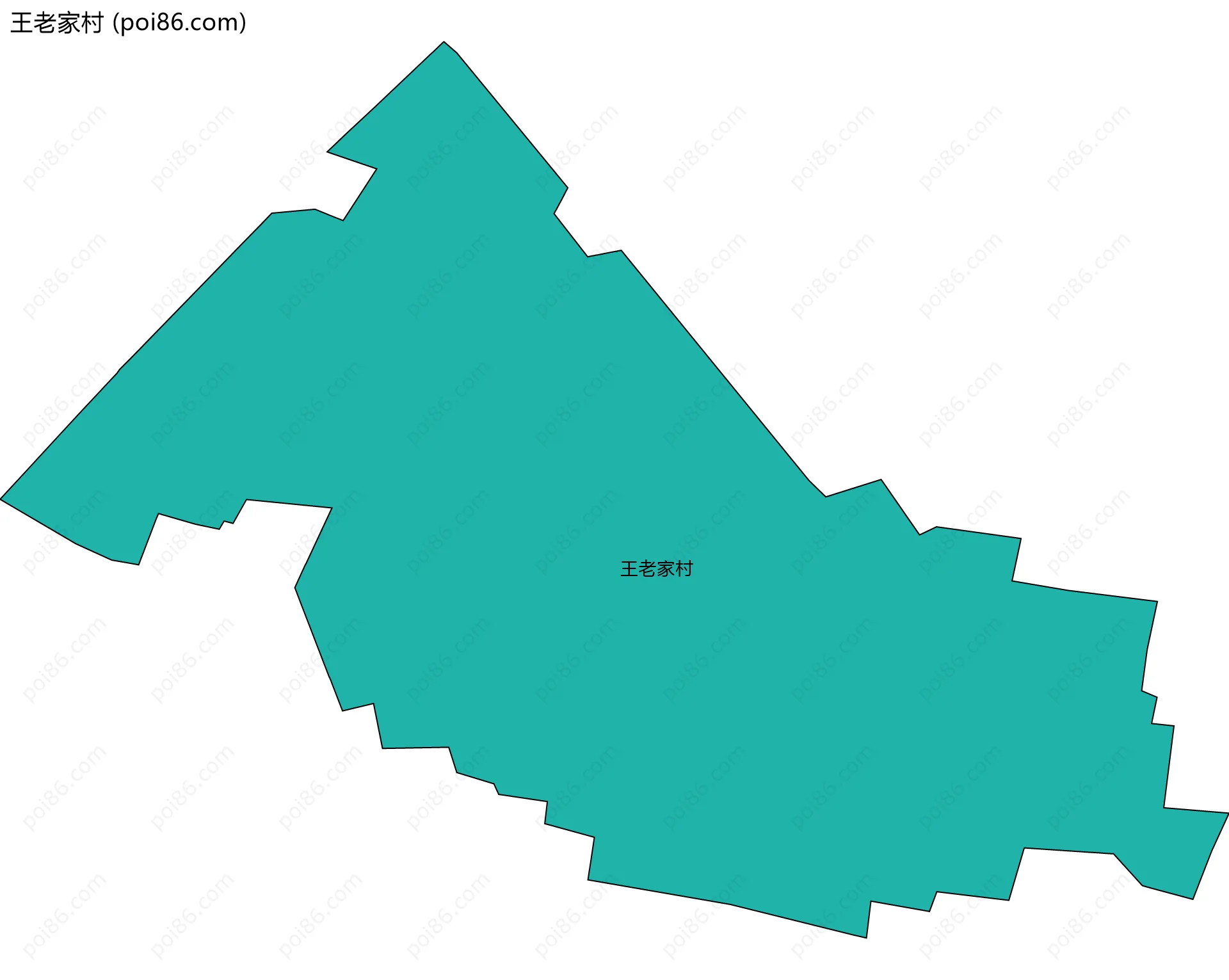 王老家村边界地图