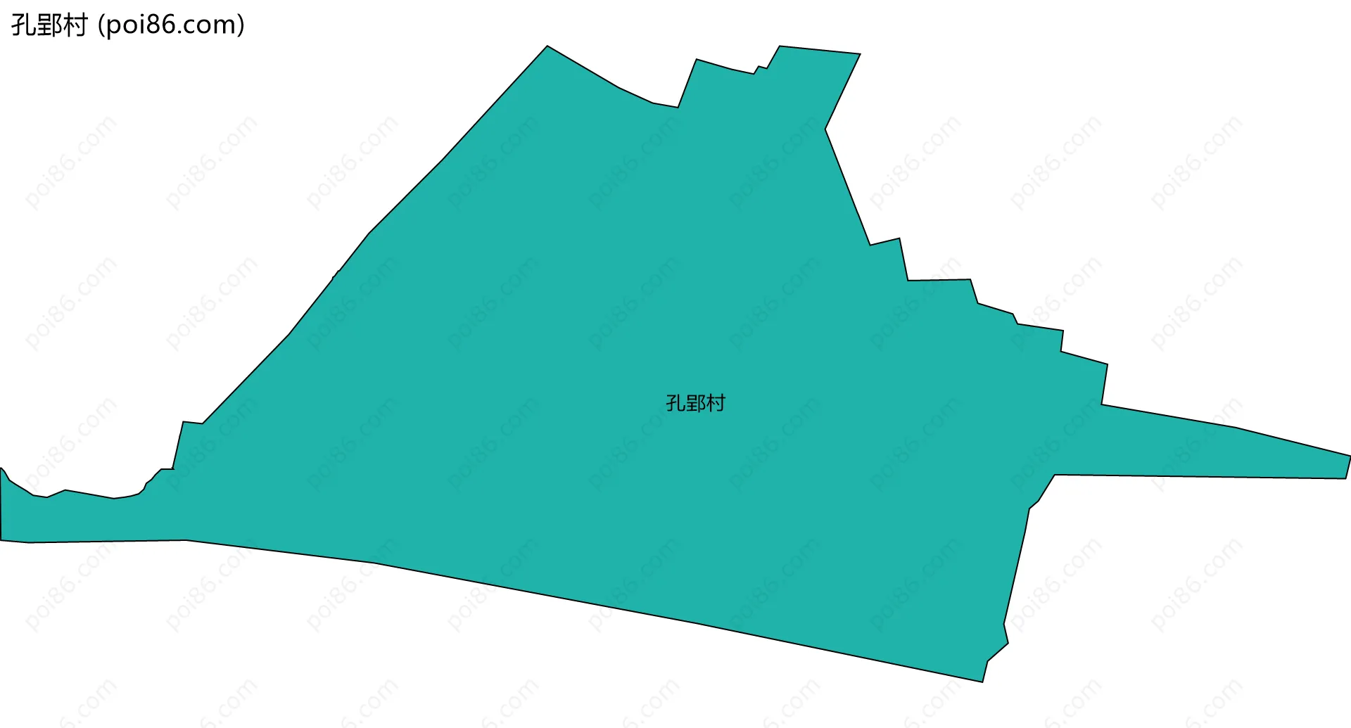 孔郢村边界地图