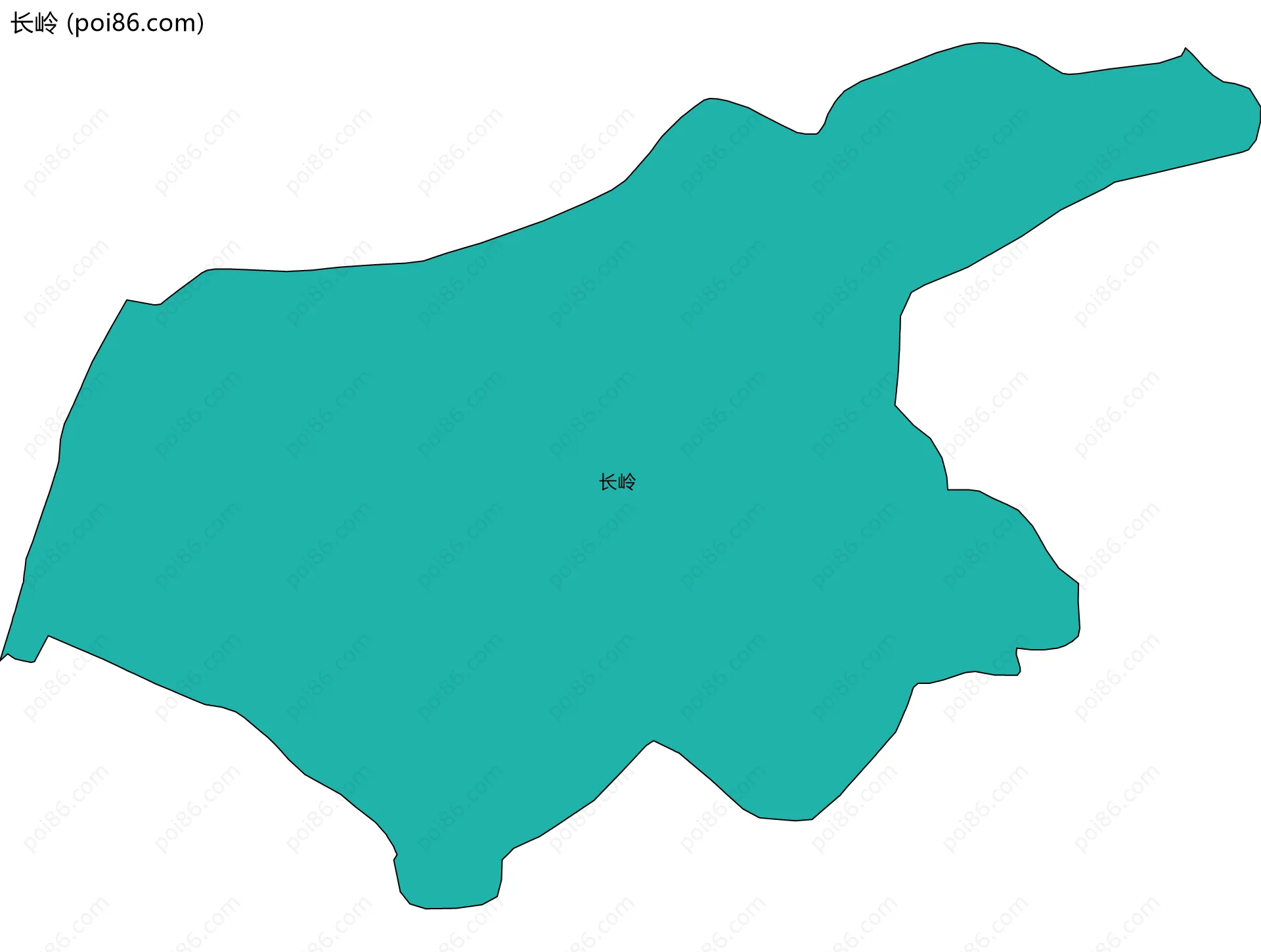长岭边界地图
