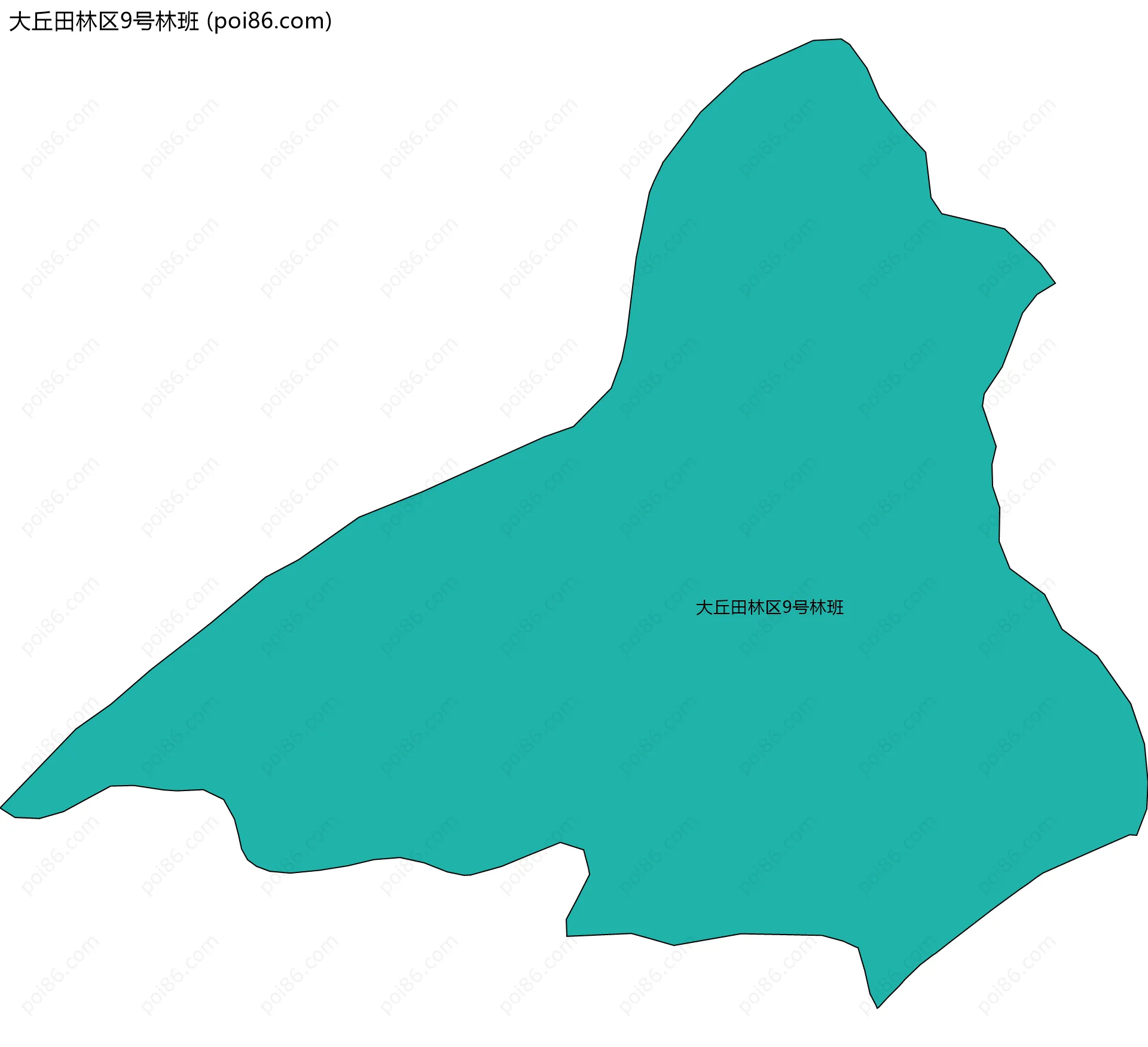 大丘田林区9号林班边界地图