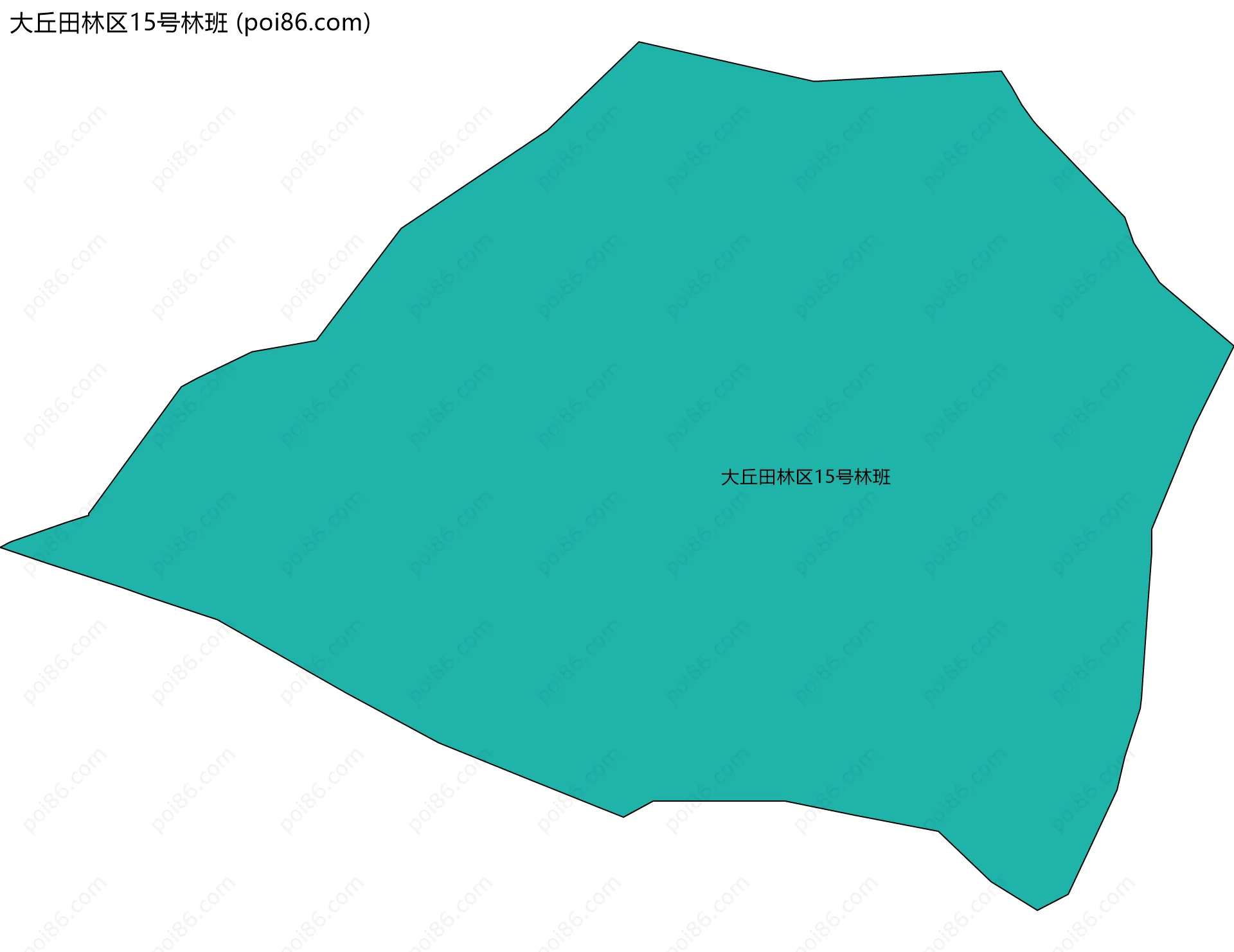 大丘田林区15号林班边界地图