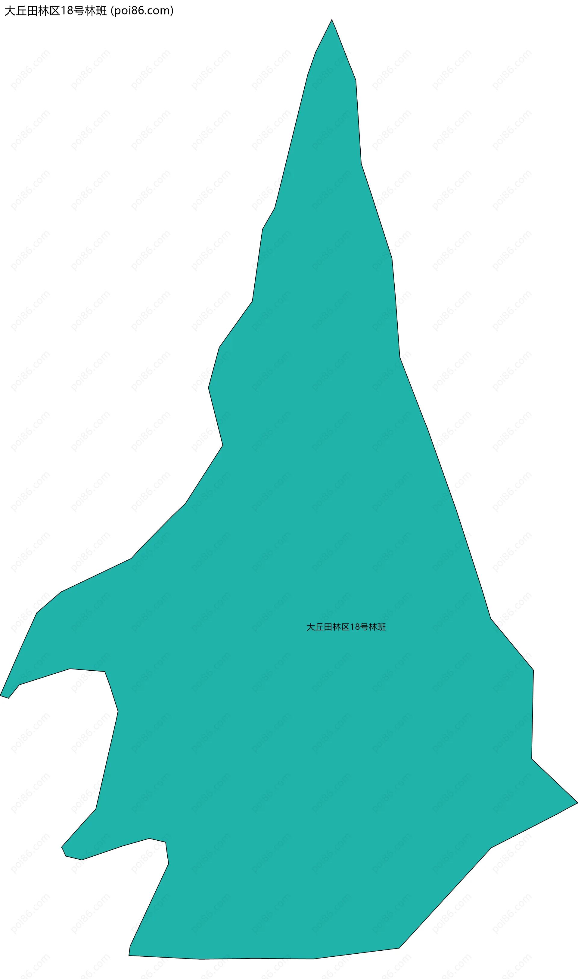 大丘田林区18号林班边界地图