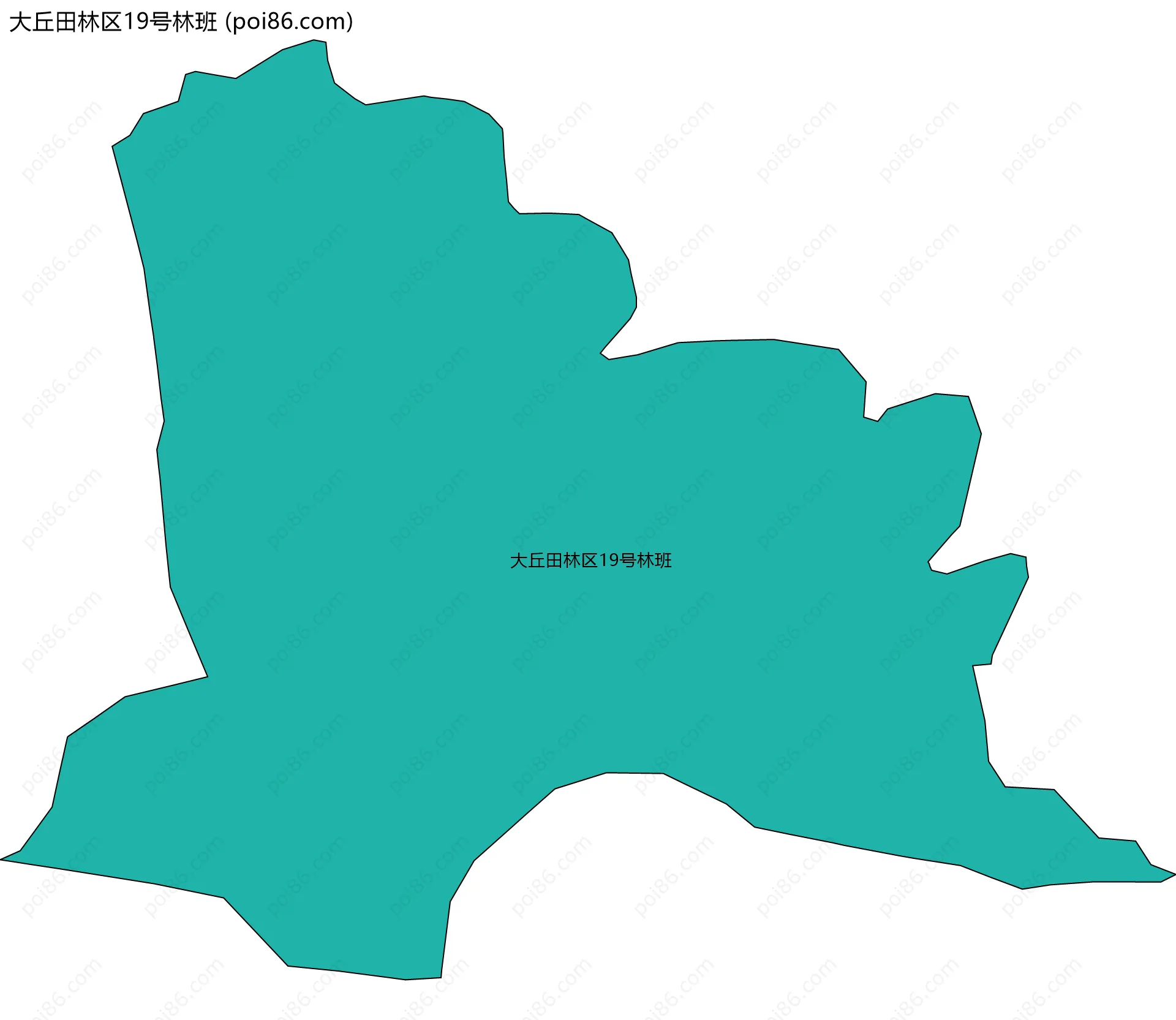 大丘田林区19号林班边界地图