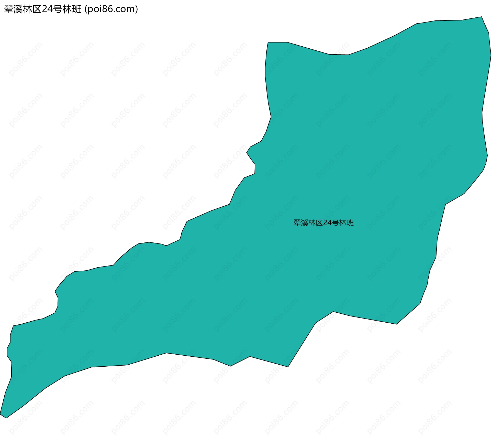 翚溪林区24号林班边界地图