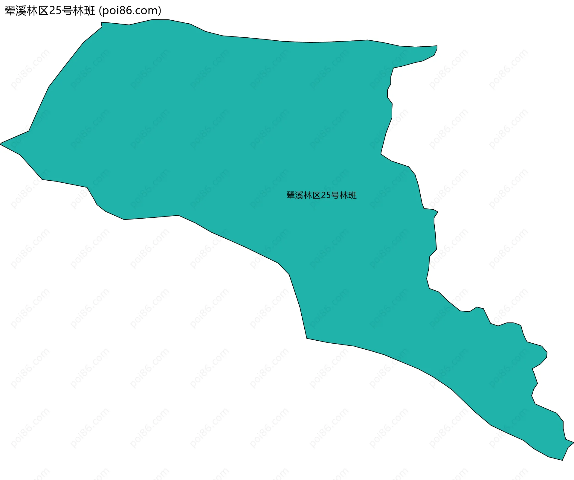 翚溪林区25号林班边界地图