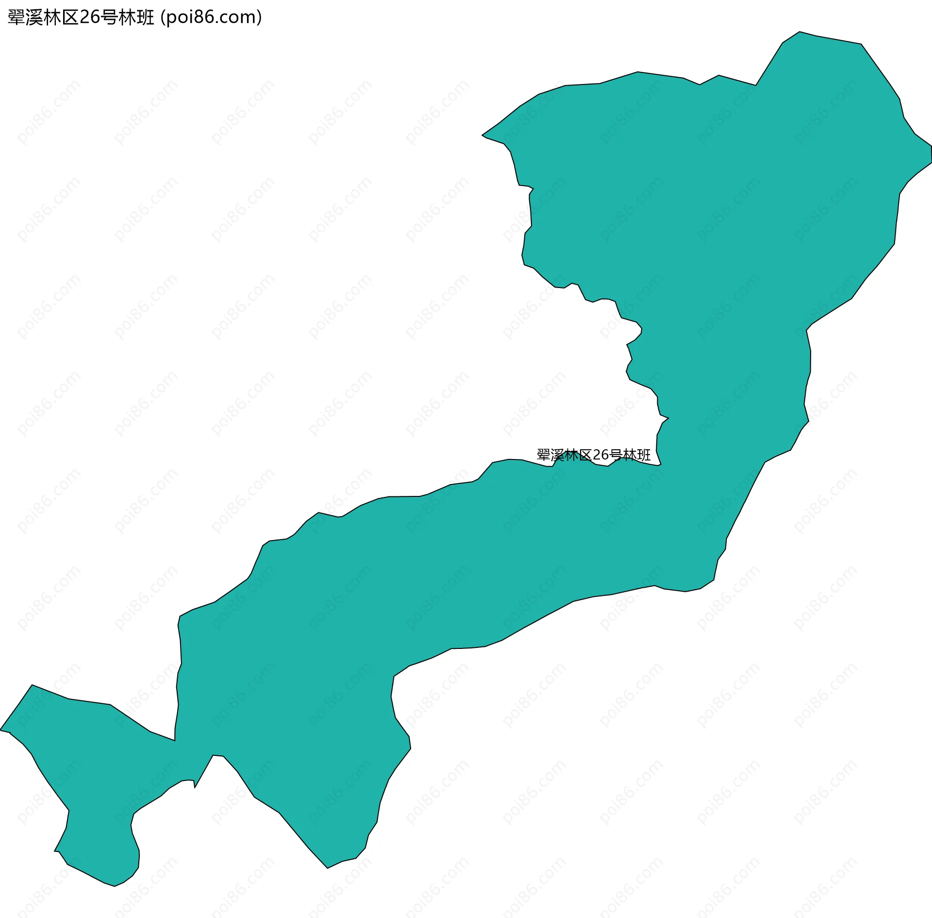 翚溪林区26号林班边界地图