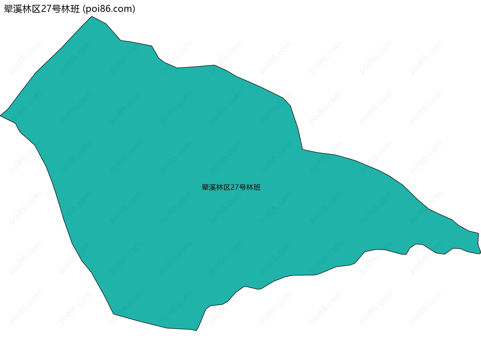 翚溪林区27号林班边界地图