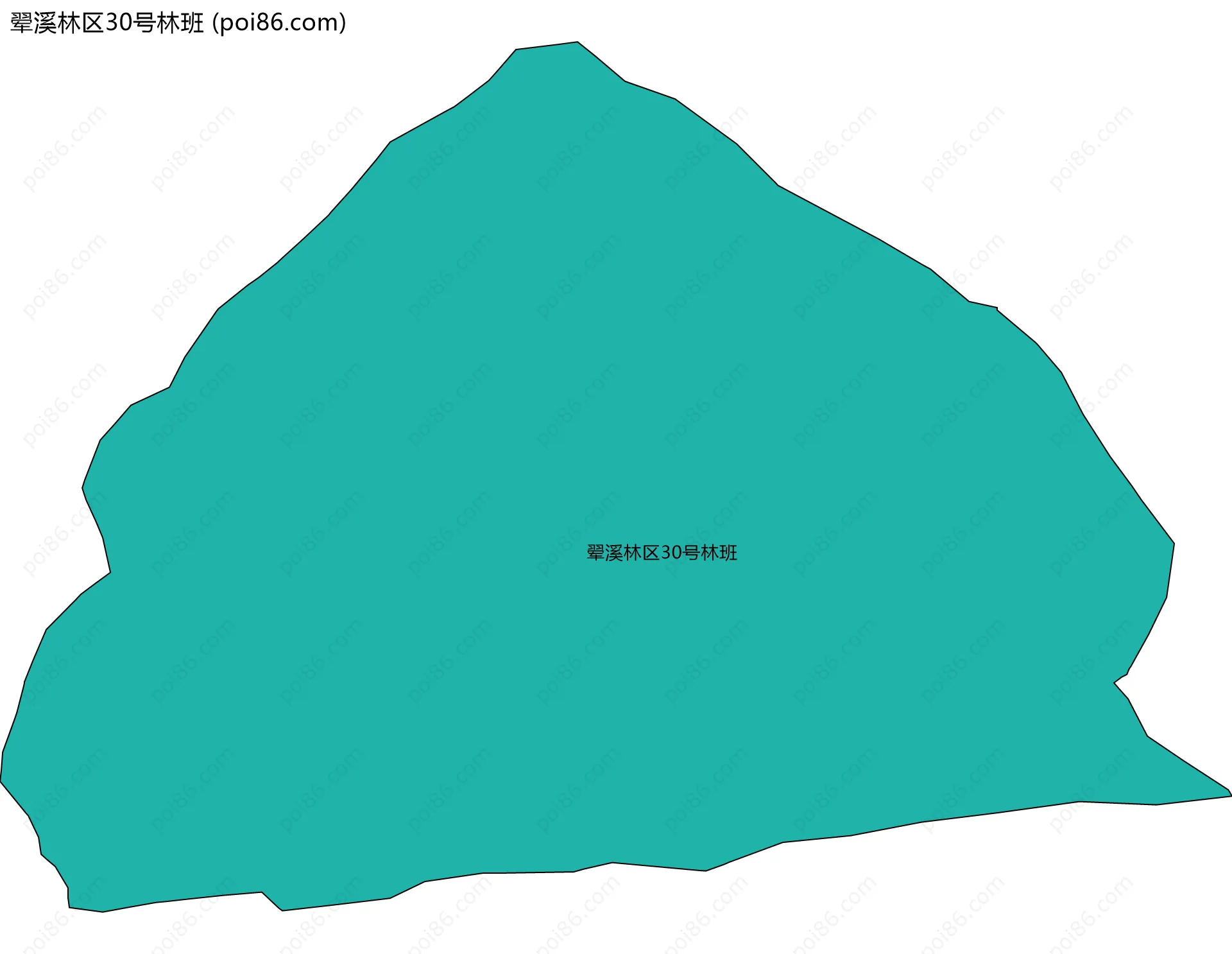 翚溪林区30号林班边界地图