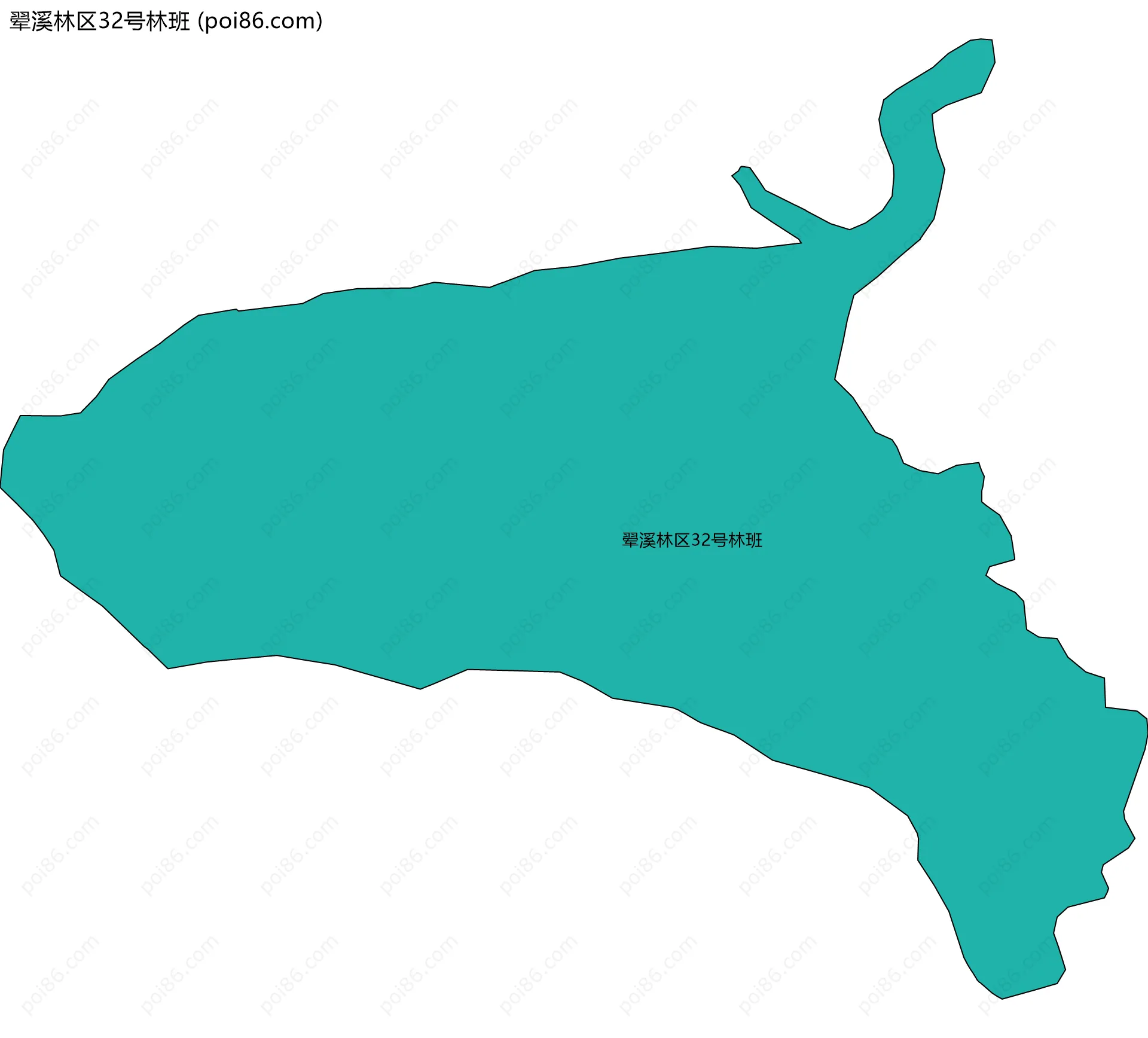 翚溪林区32号林班边界地图