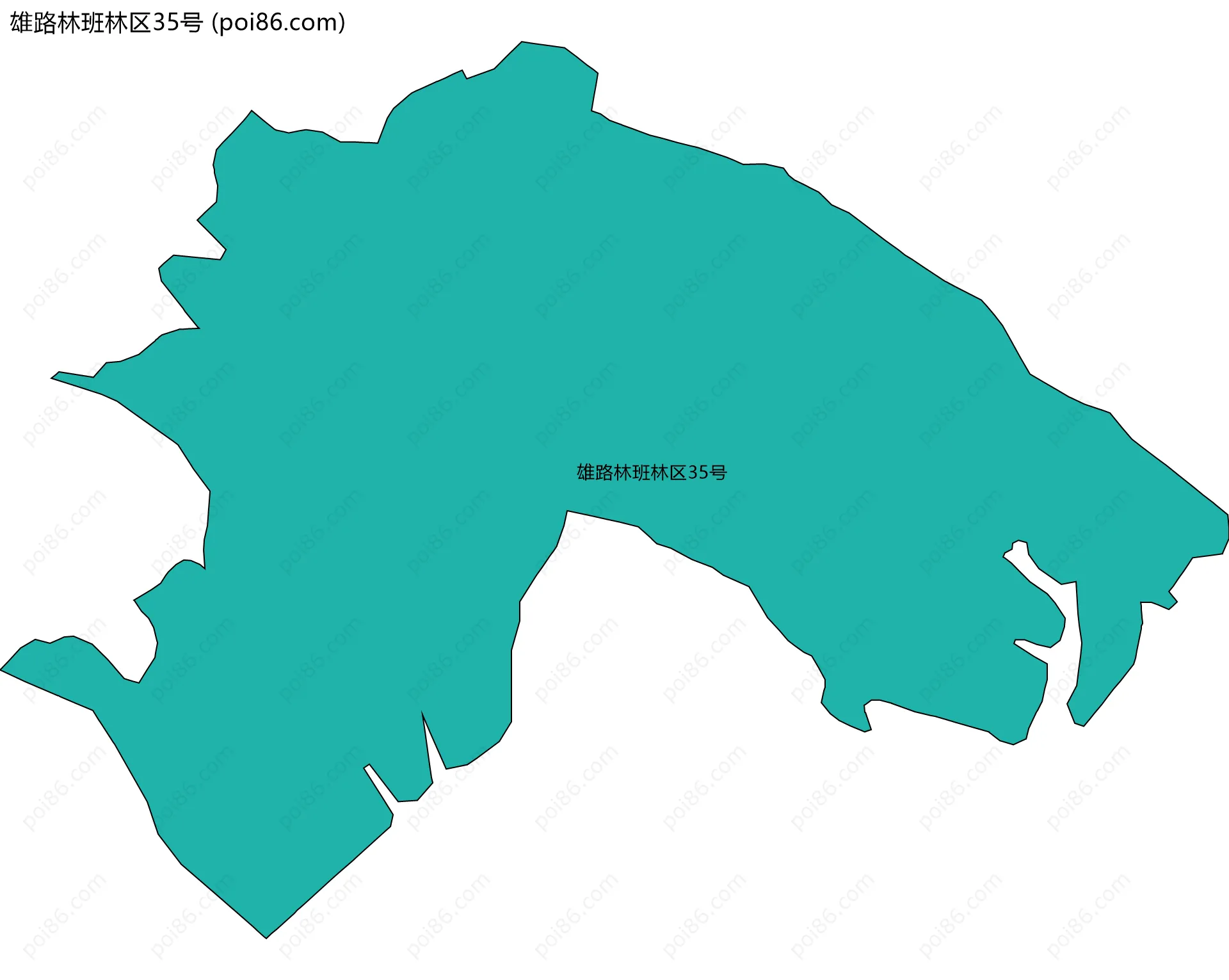 雄路林班林区35号边界地图