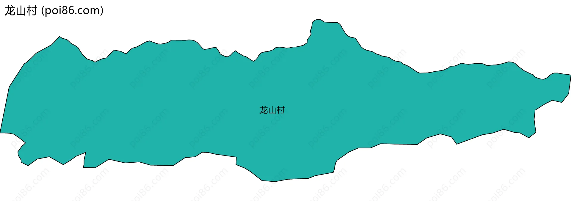 龙山村边界地图