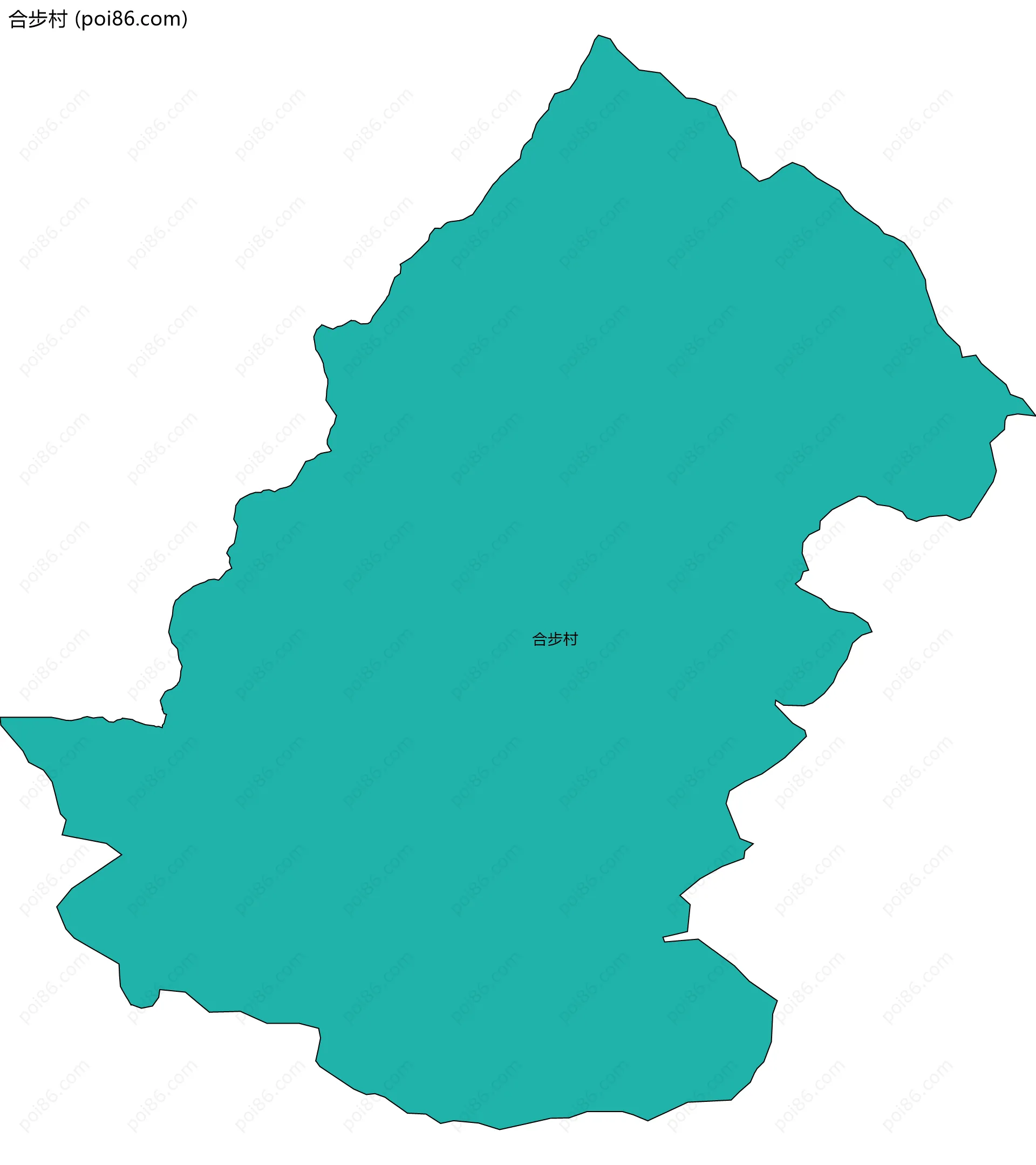 合步村边界地图