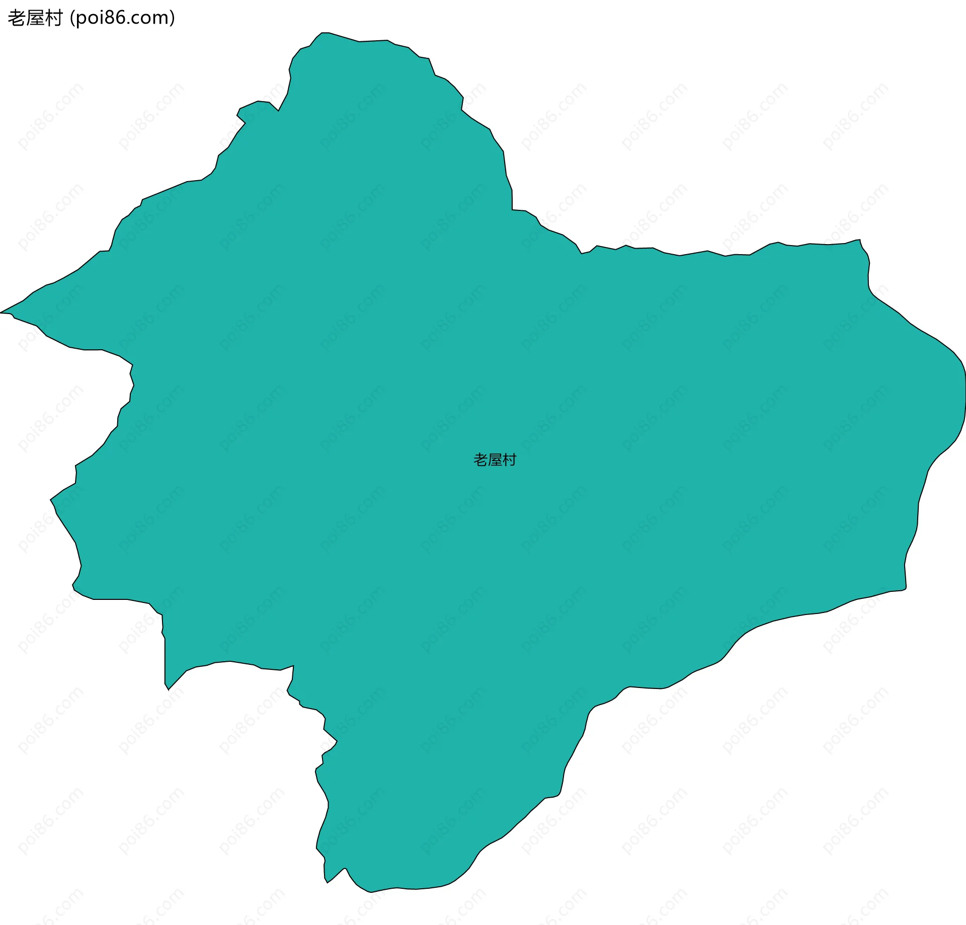 老屋村边界地图