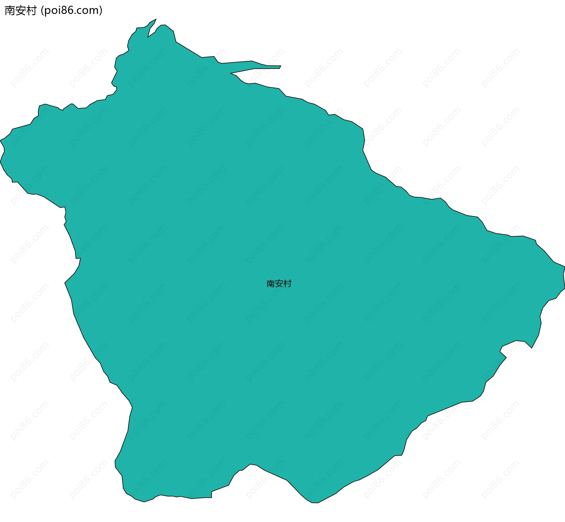 南安村边界地图