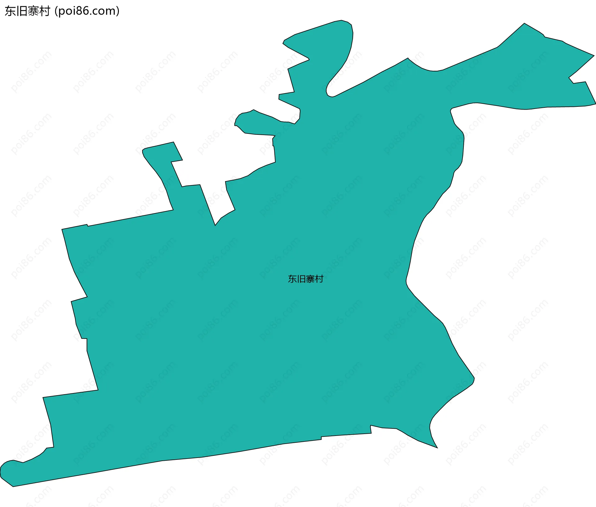 东旧寨村边界地图