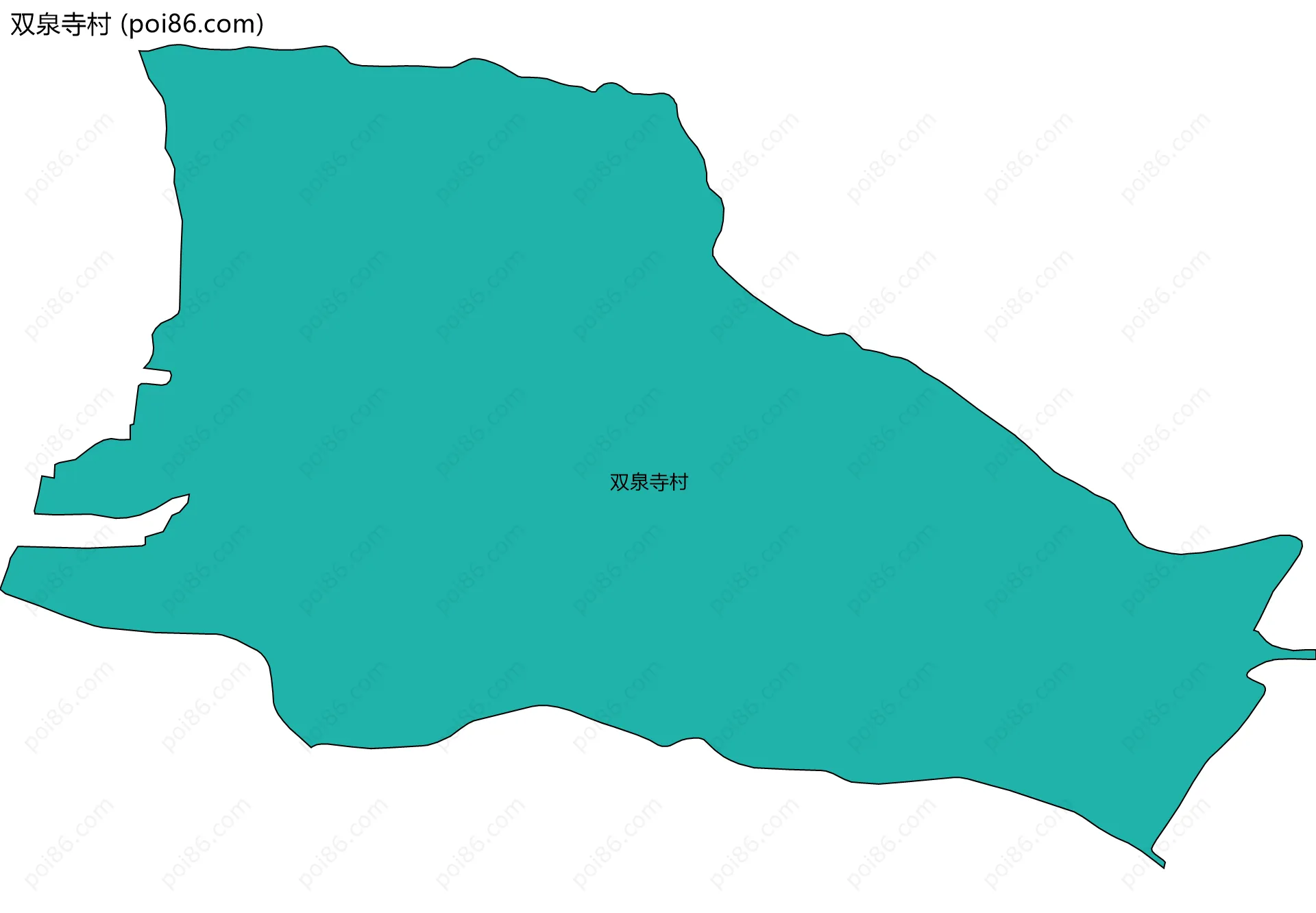 双泉寺村边界地图