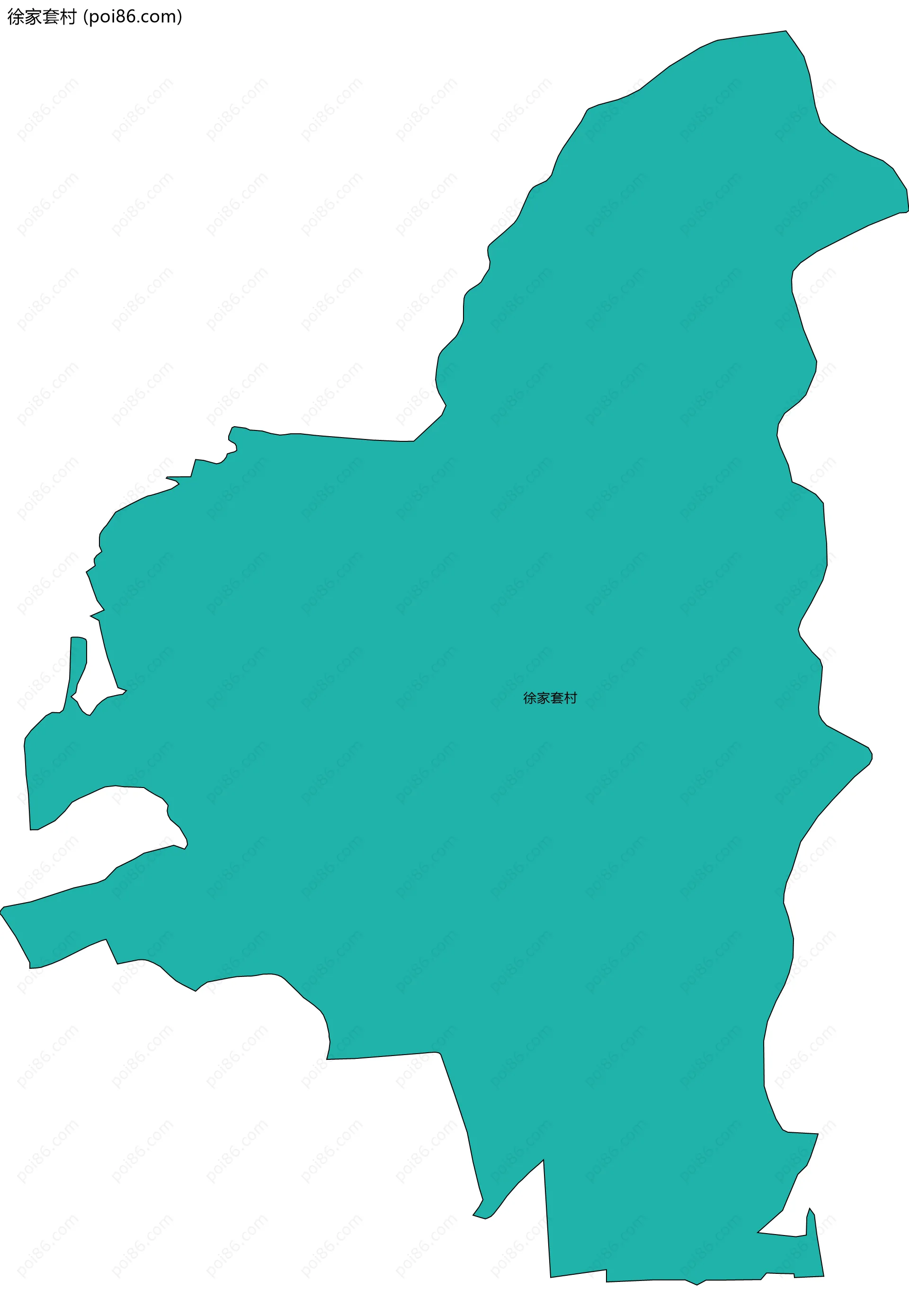 徐家套村边界地图