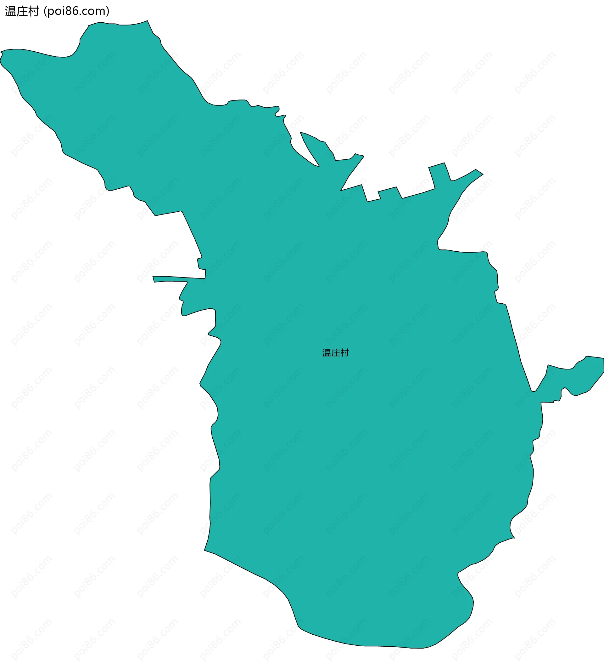 温庄村边界地图