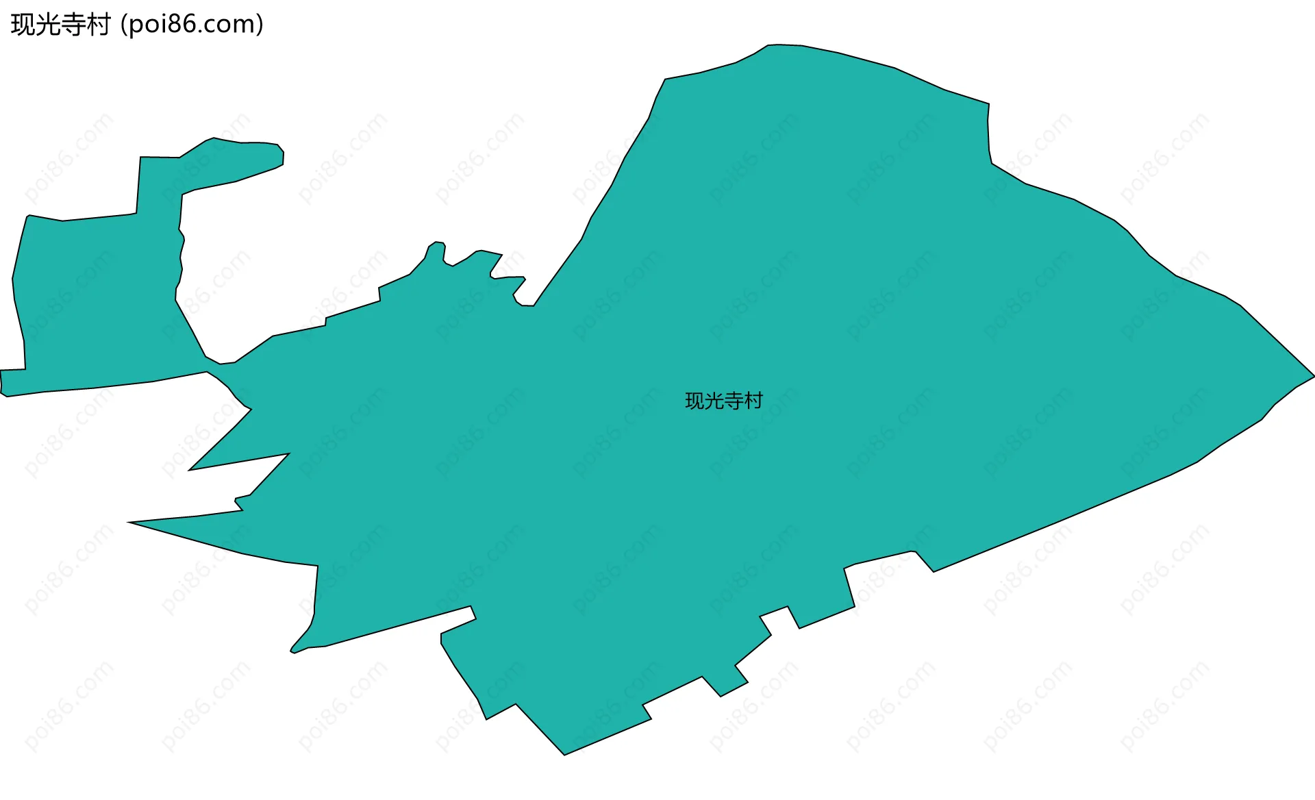 现光寺村边界地图