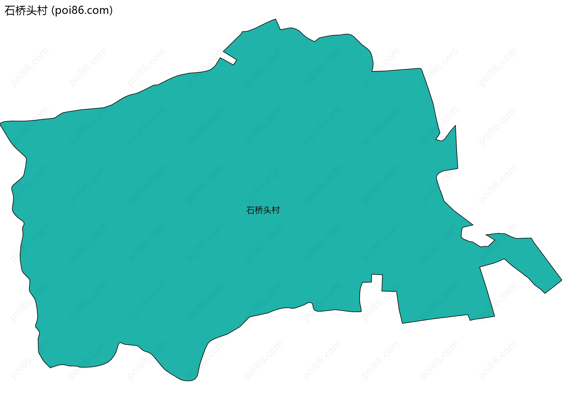 石桥头村边界地图