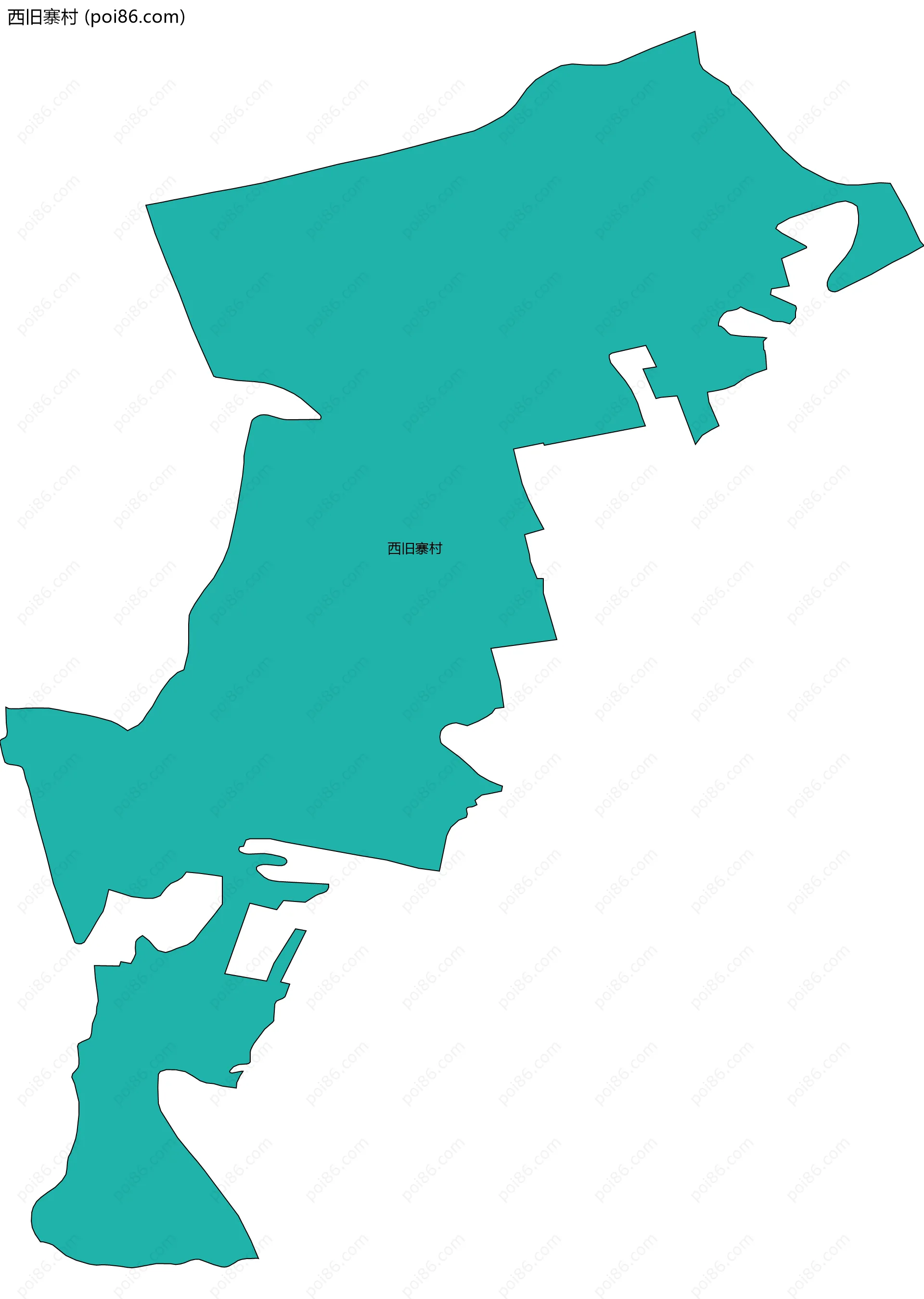 西旧寨村边界地图