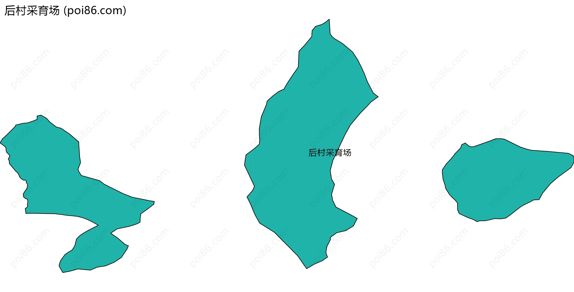 后村采育场边界地图