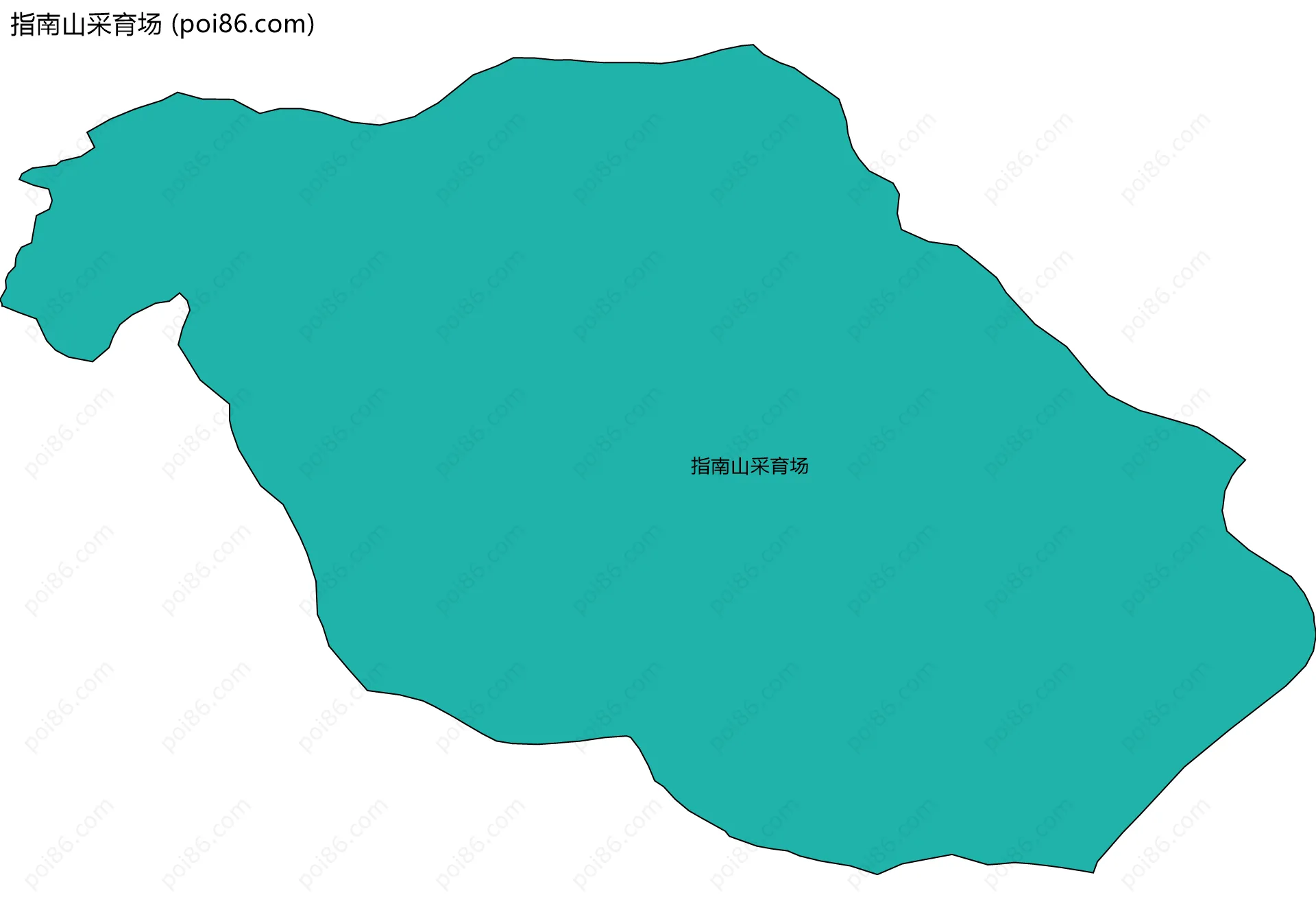指南山采育场边界地图