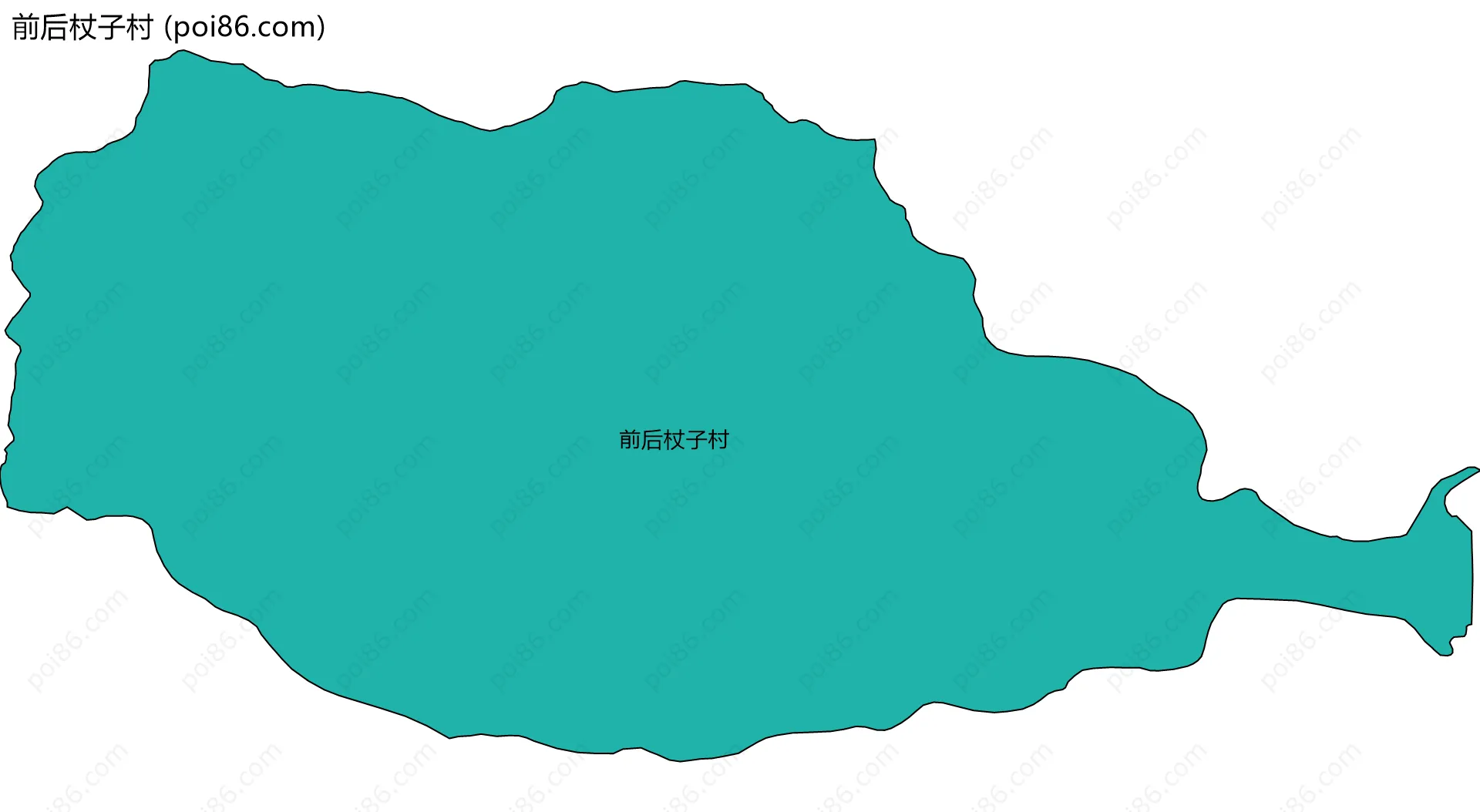 前后杖子村边界地图